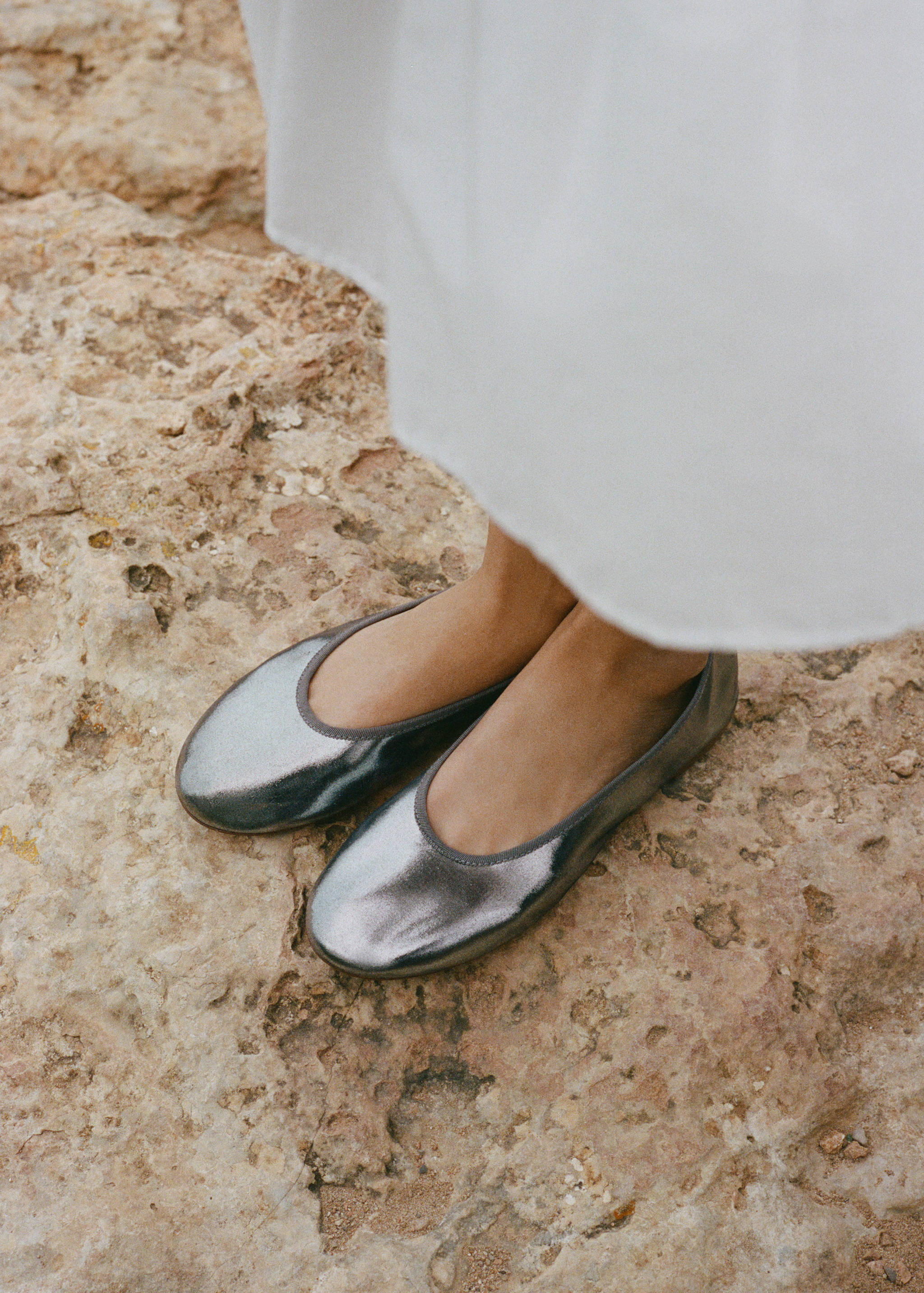 Metallic ballet flats - General plane