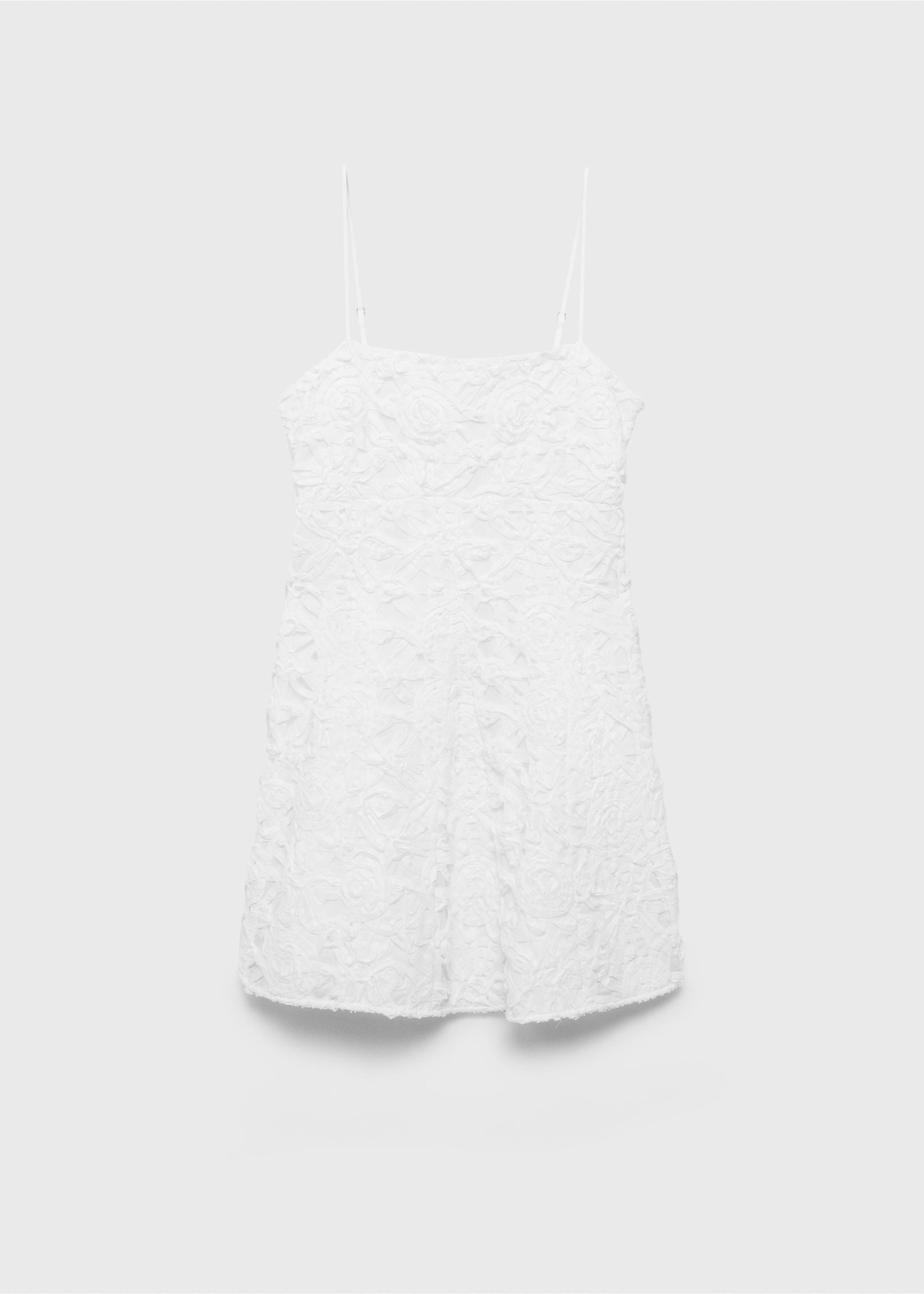 Vestido textura flores - Artículo sin modelo, Blanco. Ref: 87069064-00.