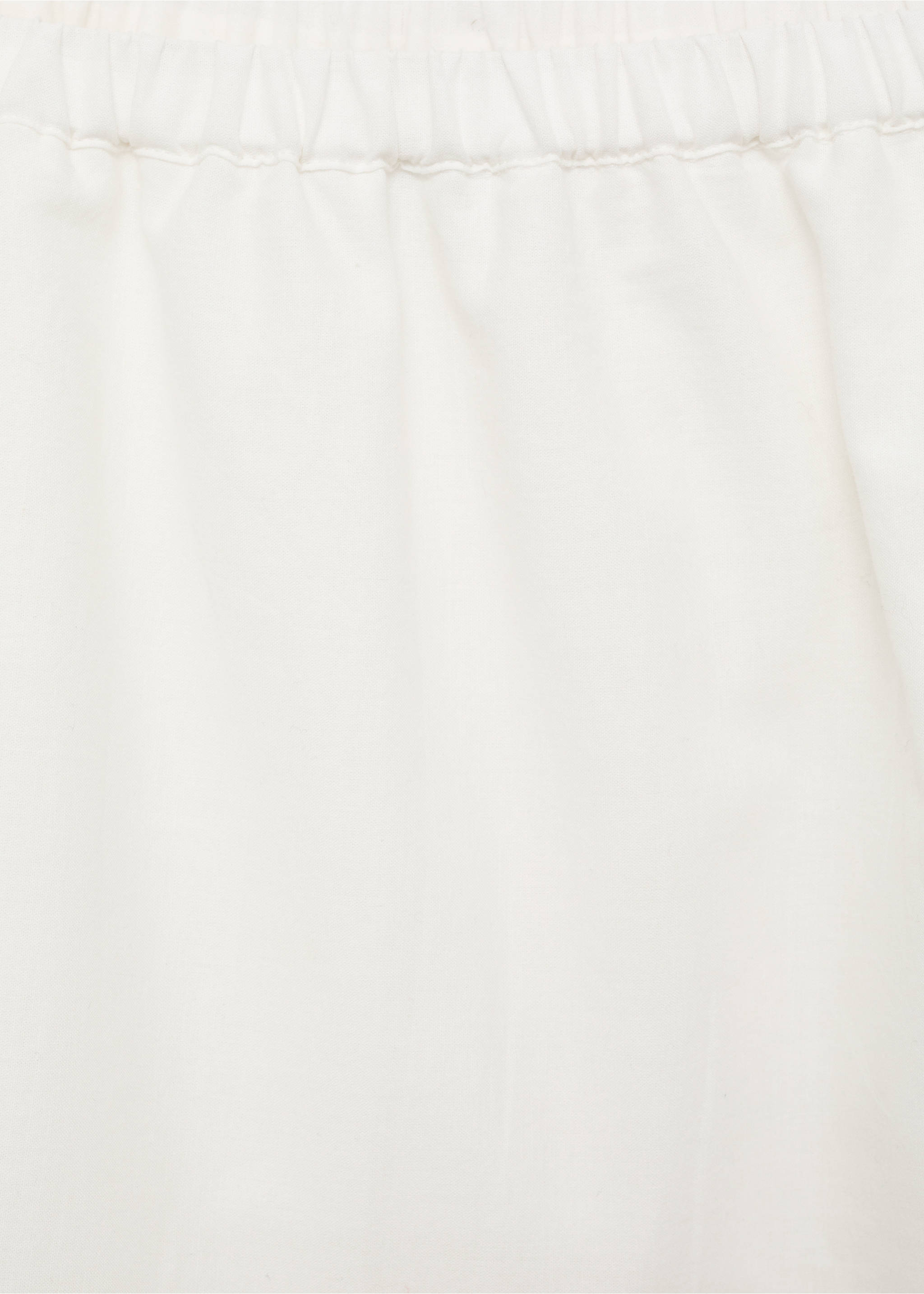 Flared midi skirt - Details of the article 0, White. Ref: 87069206-00.