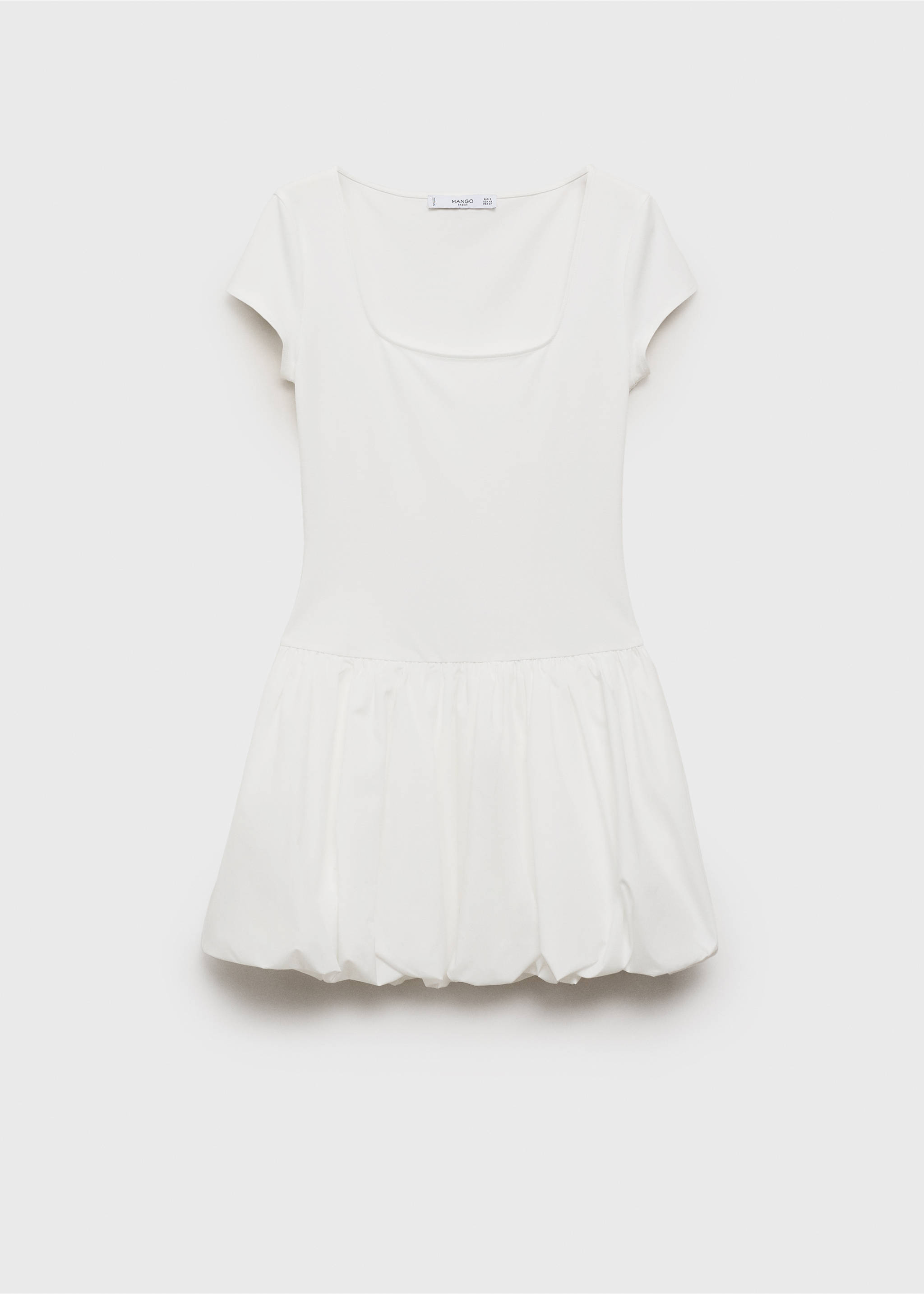 Robe combinée bas bouffant - Article sans modèle, Blanc. Ref: 87069208-00.