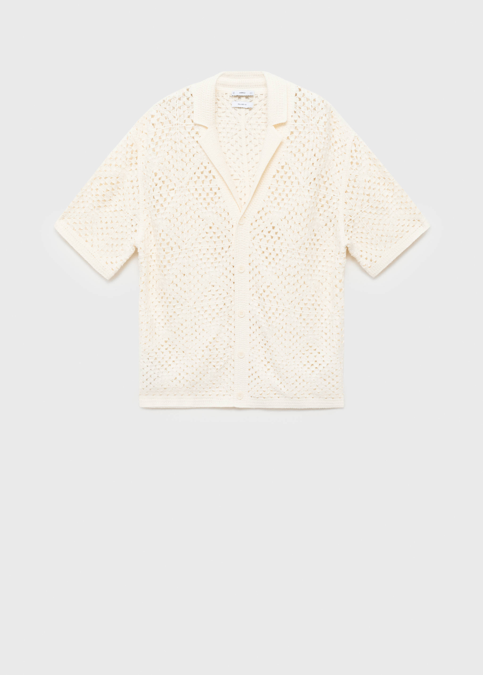 Chemise bowling structurée crochet - Article sans modèle