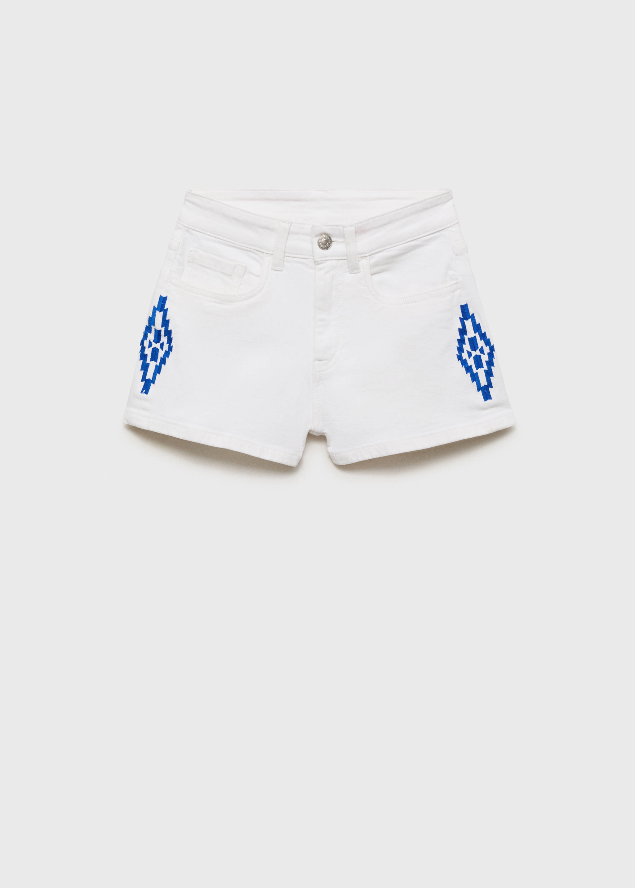 Shorts mit Stickdetail - Artikel ohne Model