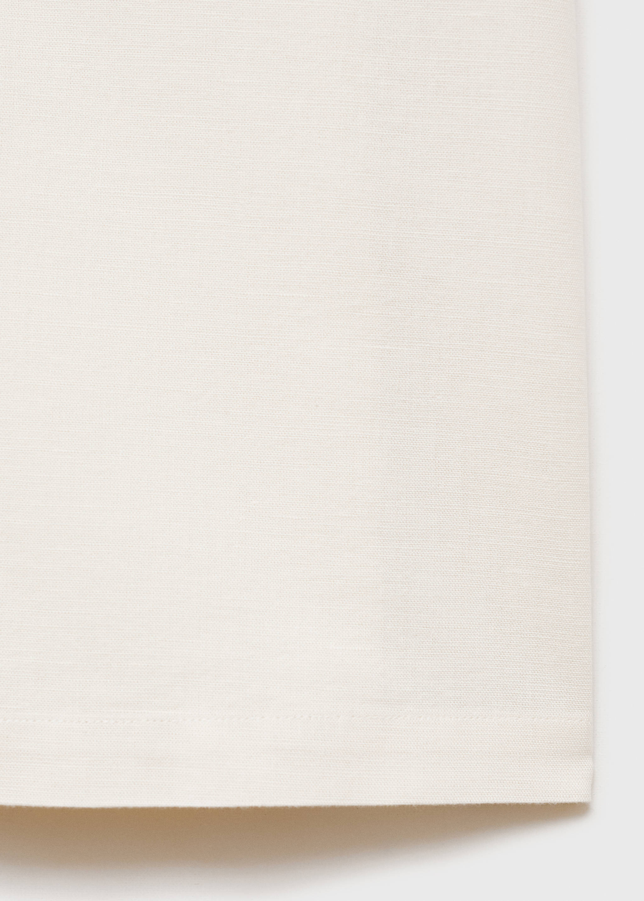 Linen shirt with bowling collar and pocket - Details of the article 0