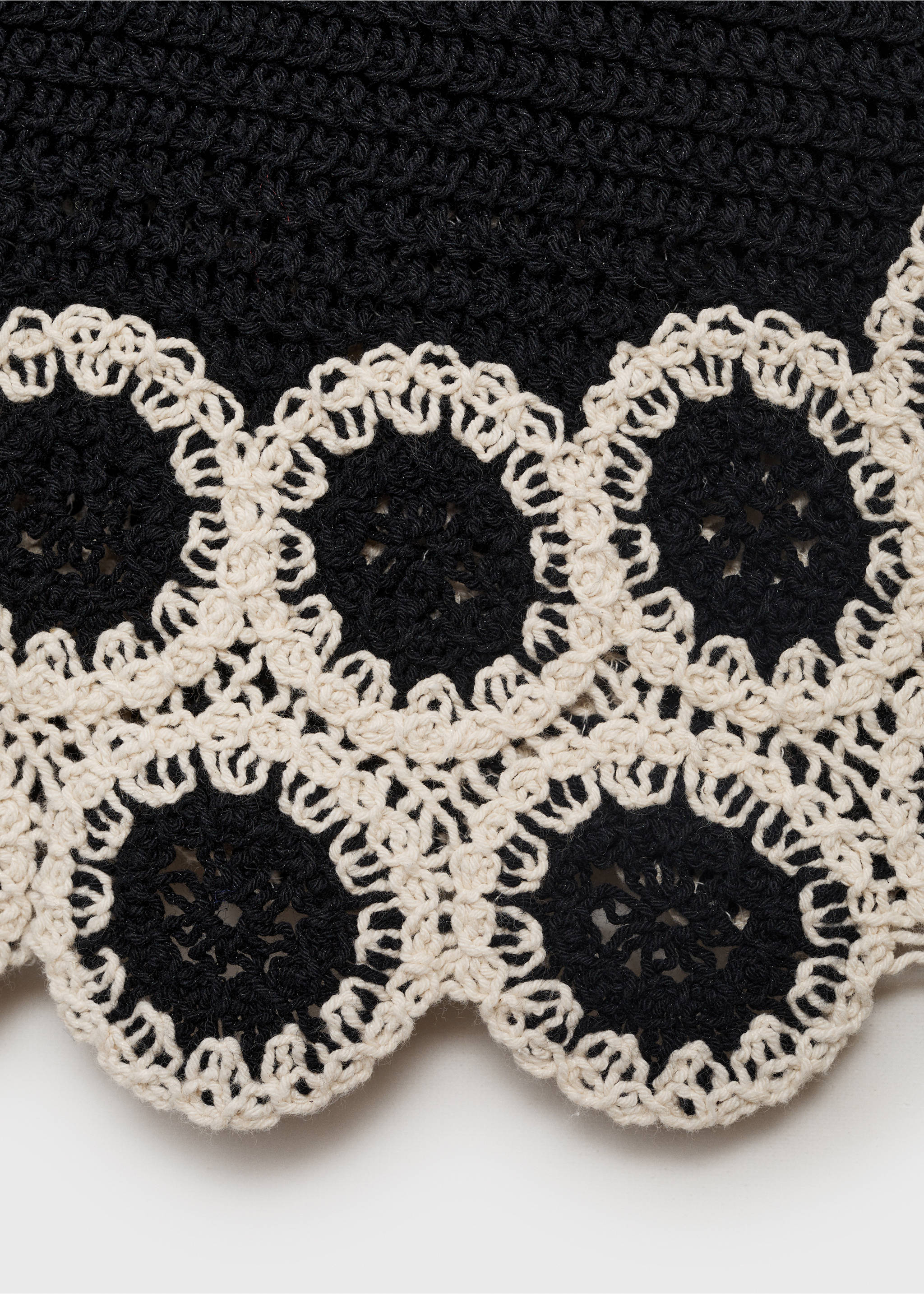 Gilet crochet imprimé circulaire - Détail de l'article 8, Noir. Ref: 87069215-00.