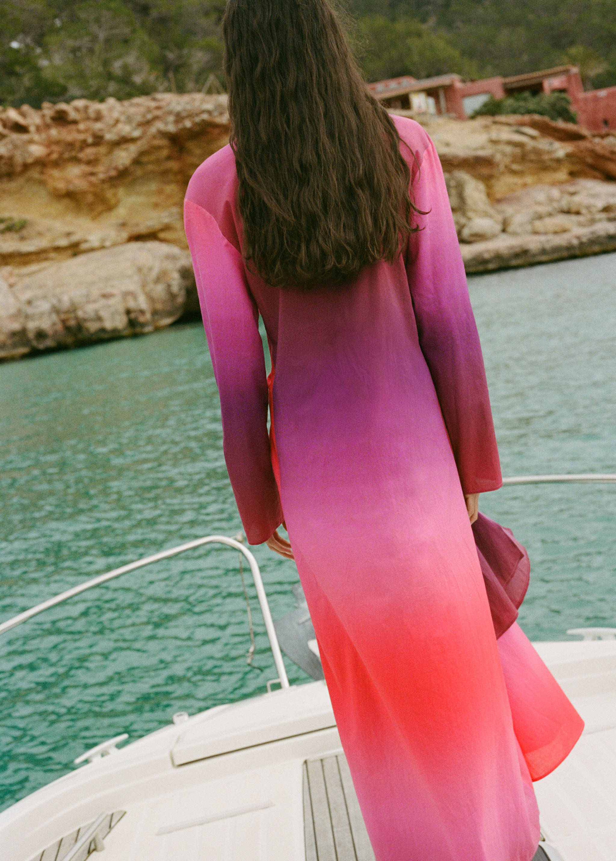 Tie-dye cotton dress - Reverse of the article