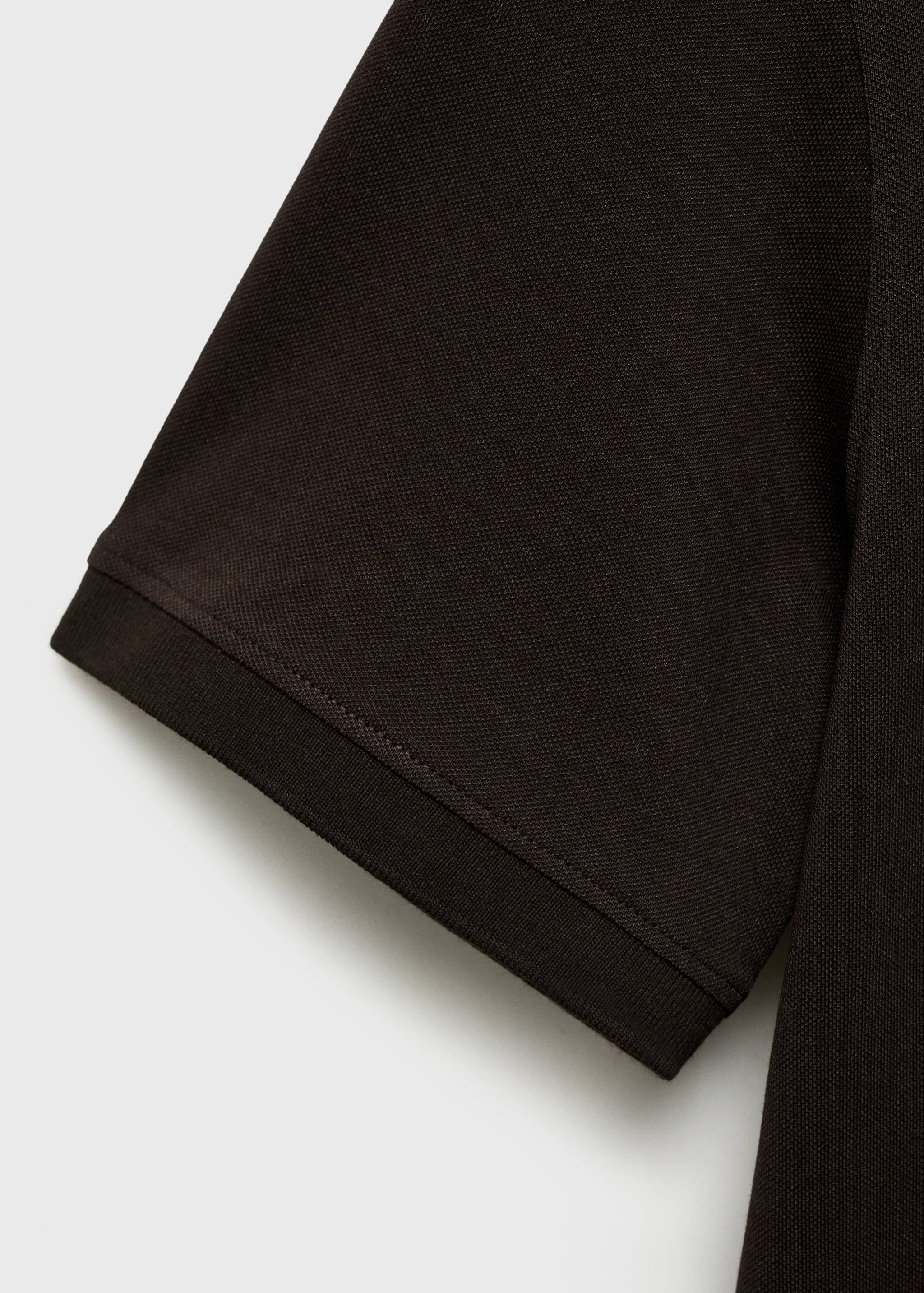 Mao collar cotton polo - Details of the article 0