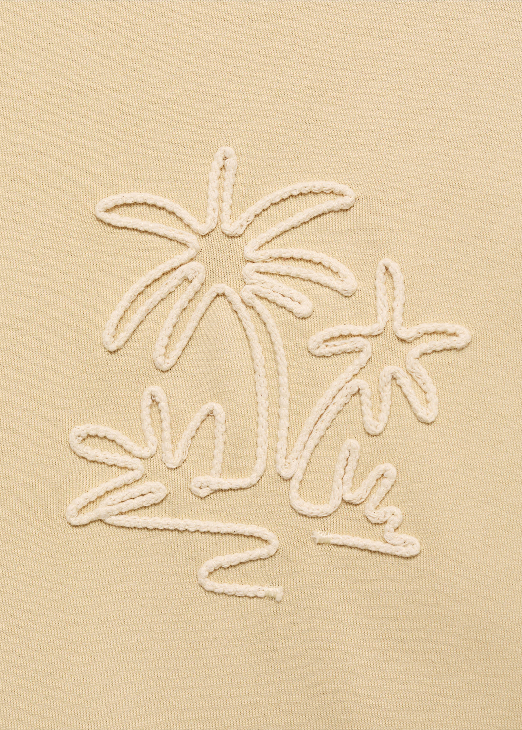 Relaxed fit cotton t-shirt - Details of the article 8, Vanilla. Ref: 87069218-00.