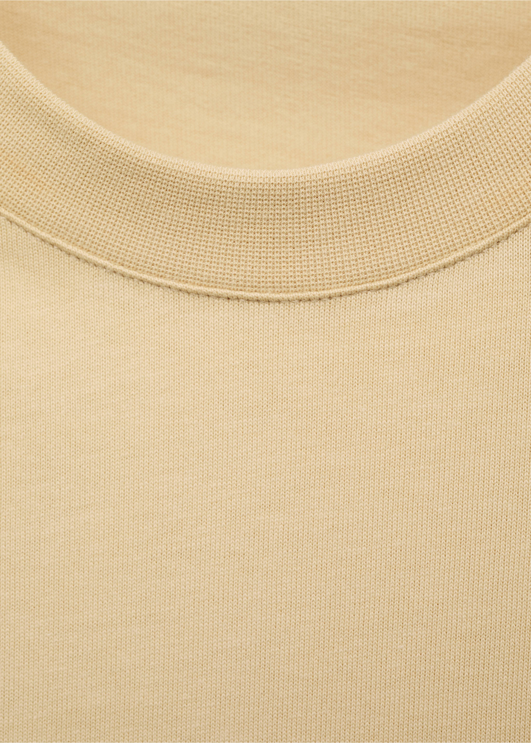Relaxed fit cotton t-shirt - Details of the article 0, Vanilla. Ref: 87069218-00.