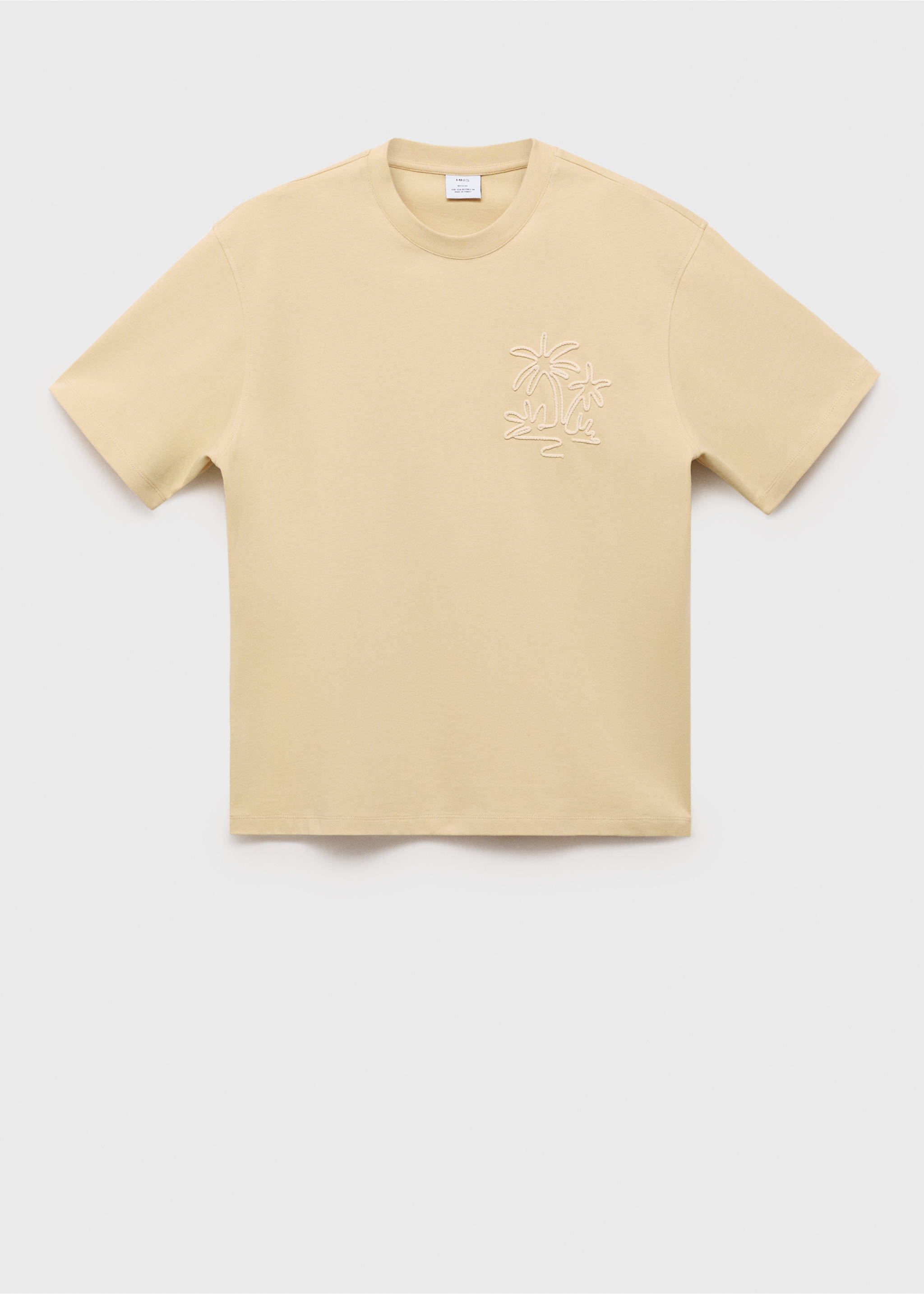 T-shirt coton relaxed-fit - Article sans modèle, Vanille. Ref: 87069218-00.