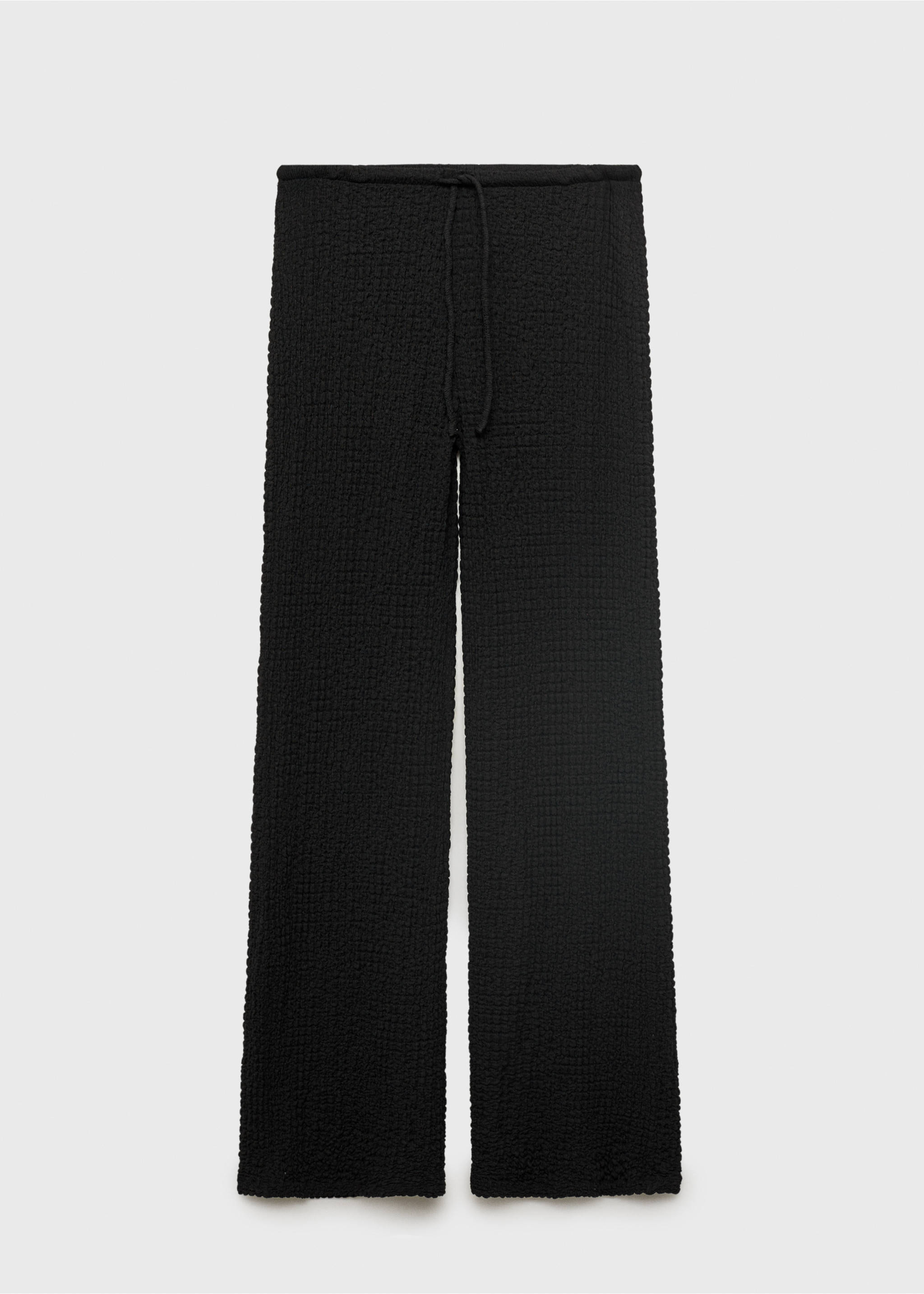 Pantalon texturé - Article sans modèle, Noir. Ref: 87069220-00.