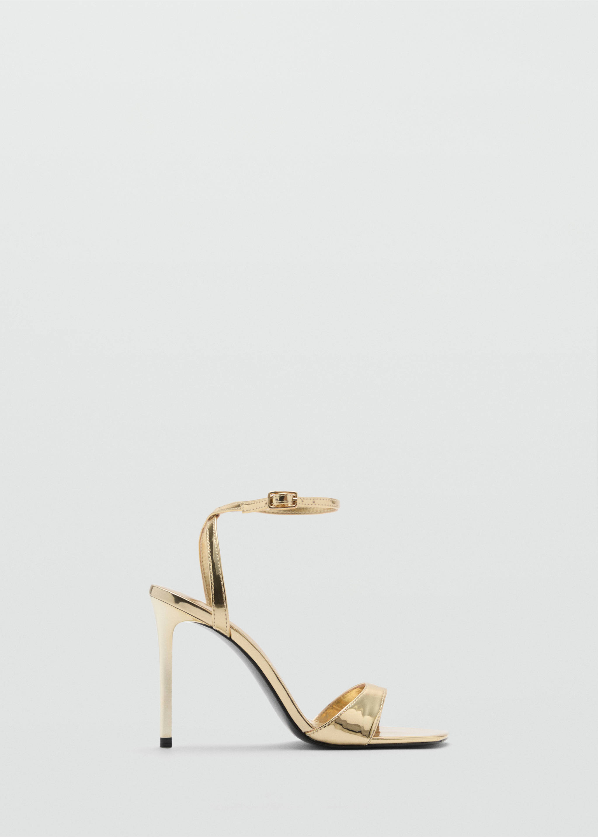 Strappy heeled sandals - Article without model, Gold. Ref: 87070306-00.