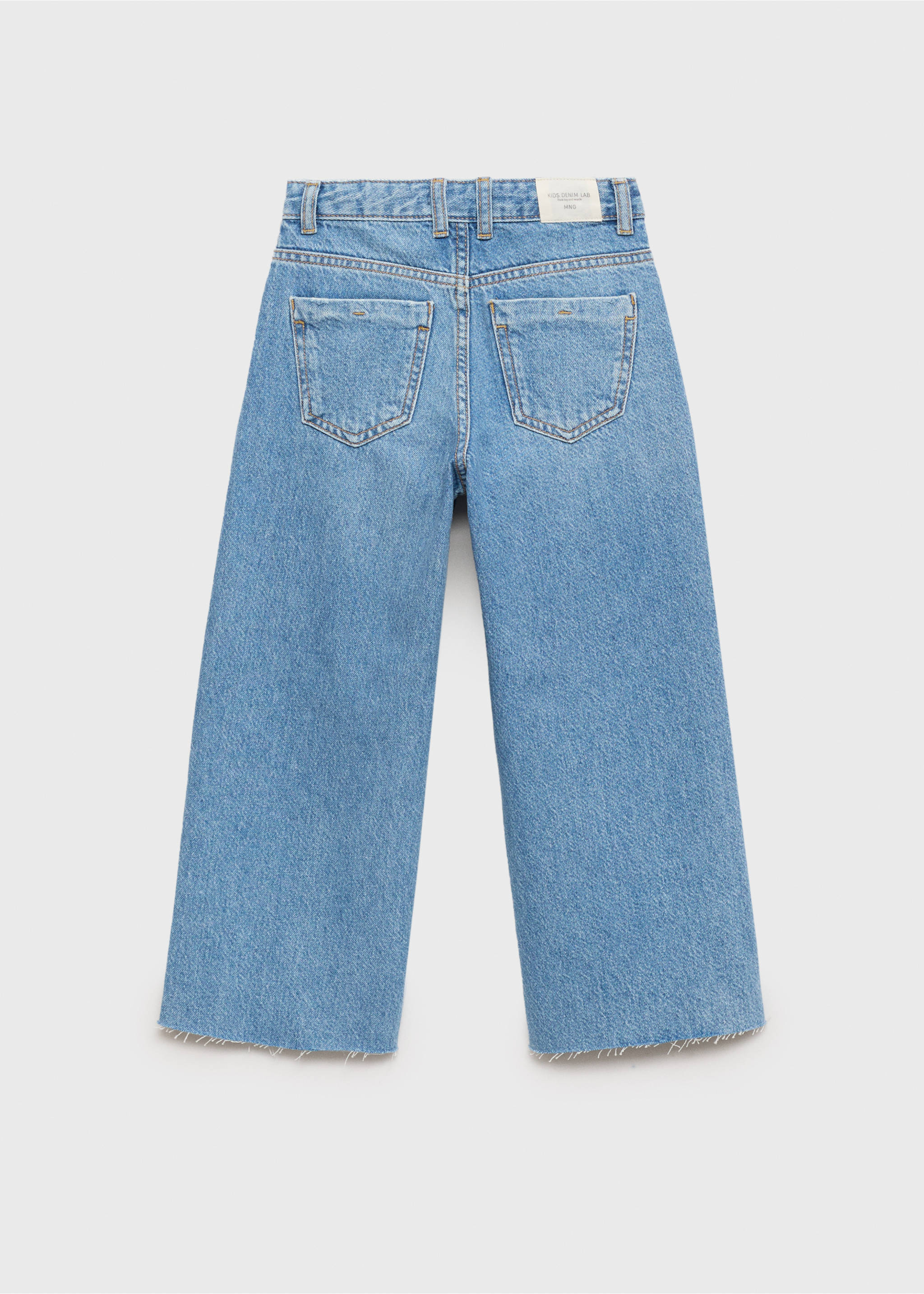 Jupe-culotte jean - Verso de l’article, Bleu moyen. Ref: 87070418-00.