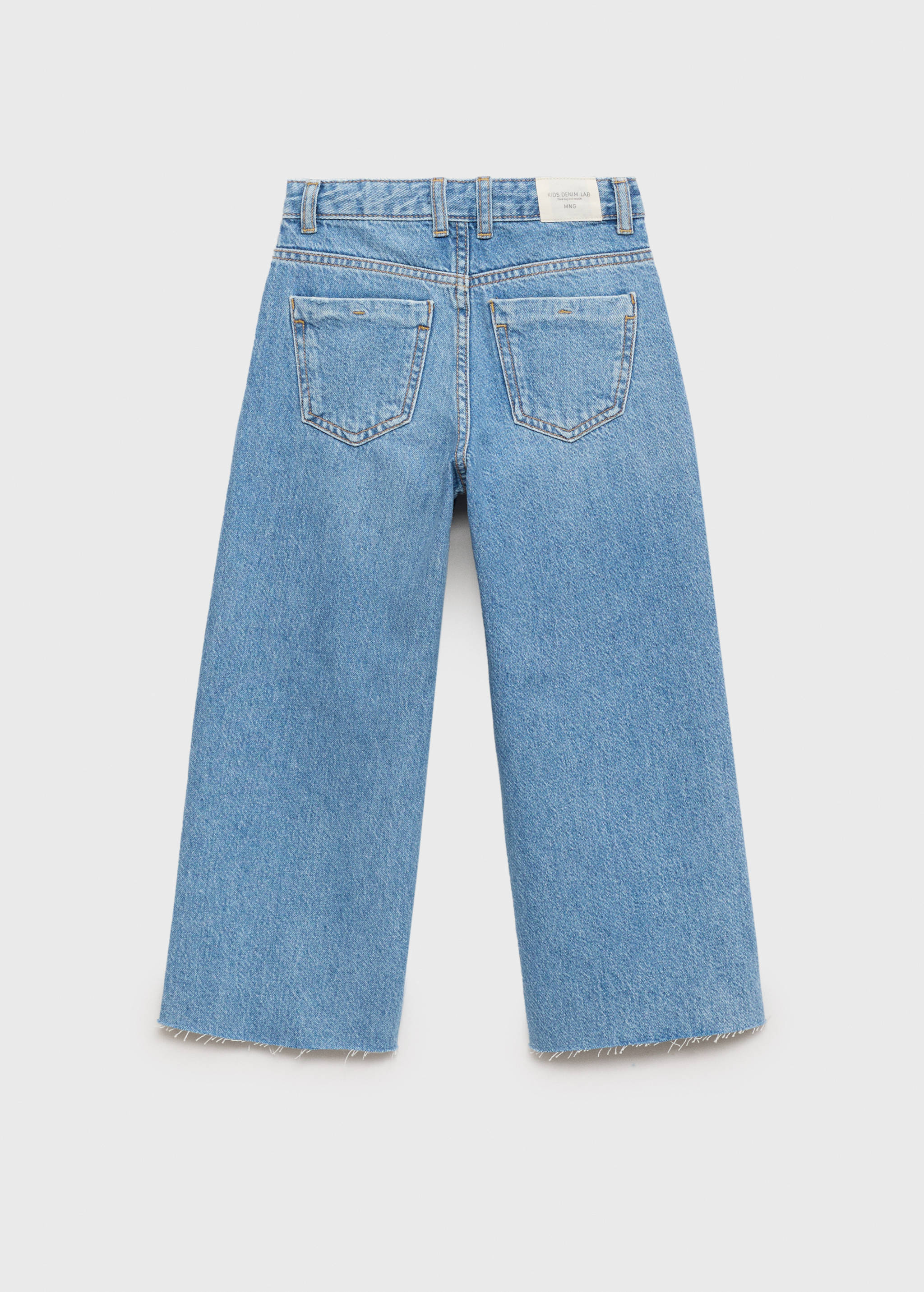 Jeans culotte mid-waist comfort - Reverse of the article