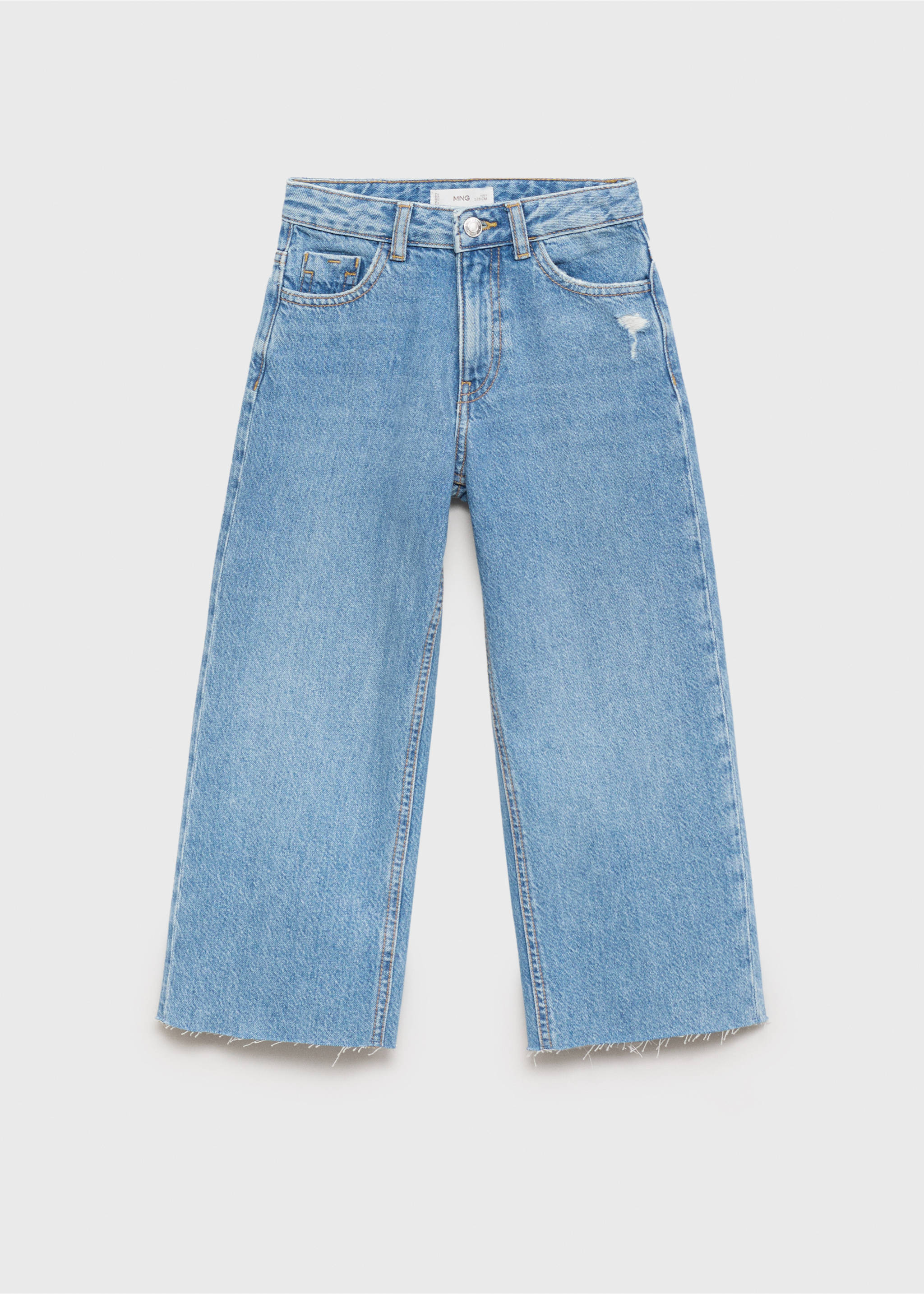 Jupe-culotte jean - Article sans modèle, Bleu moyen. Ref: 87070418-00.