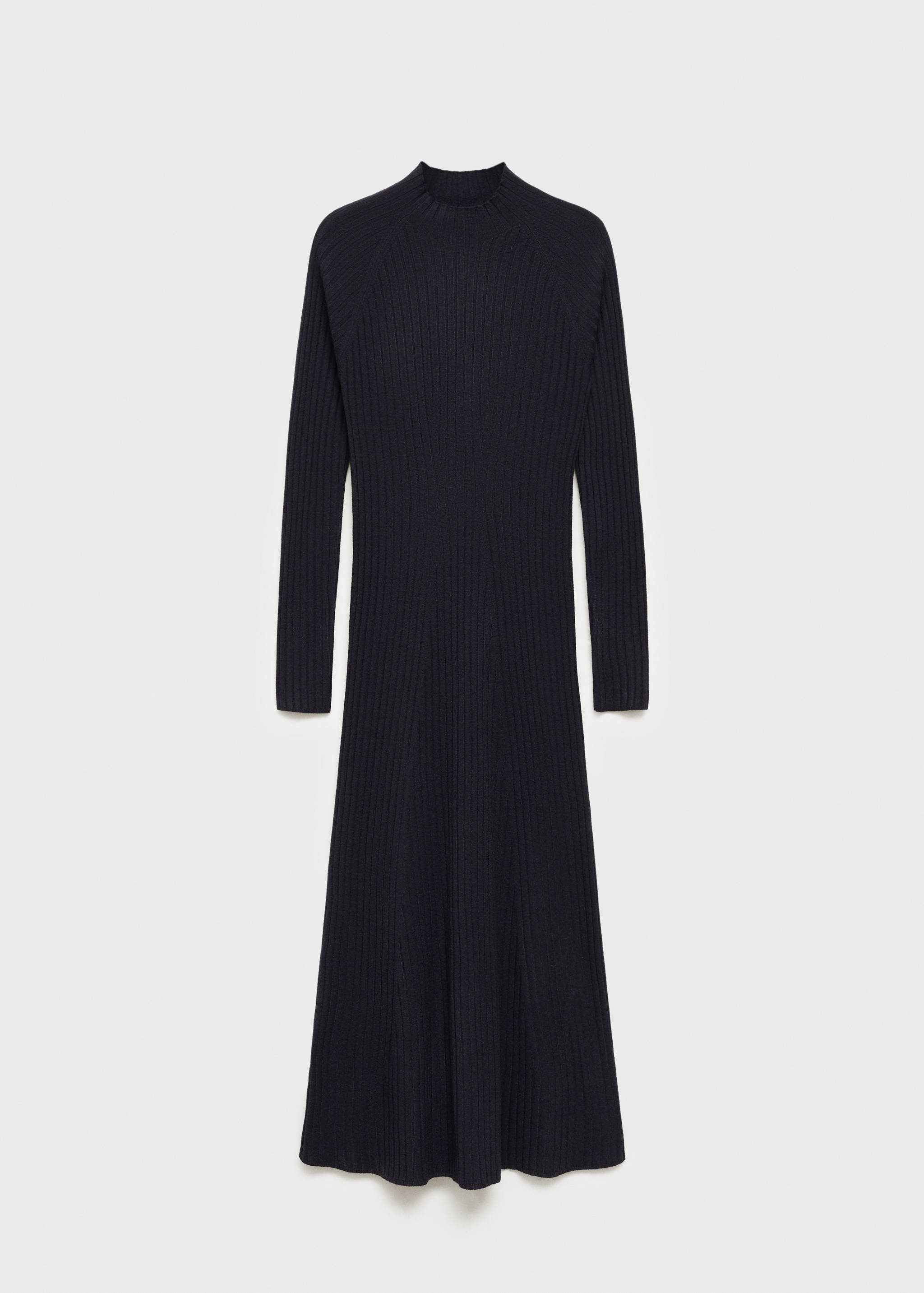 Ausgestelltes Strickkleid mit halbhohem Kragen - Artikel ohne Model