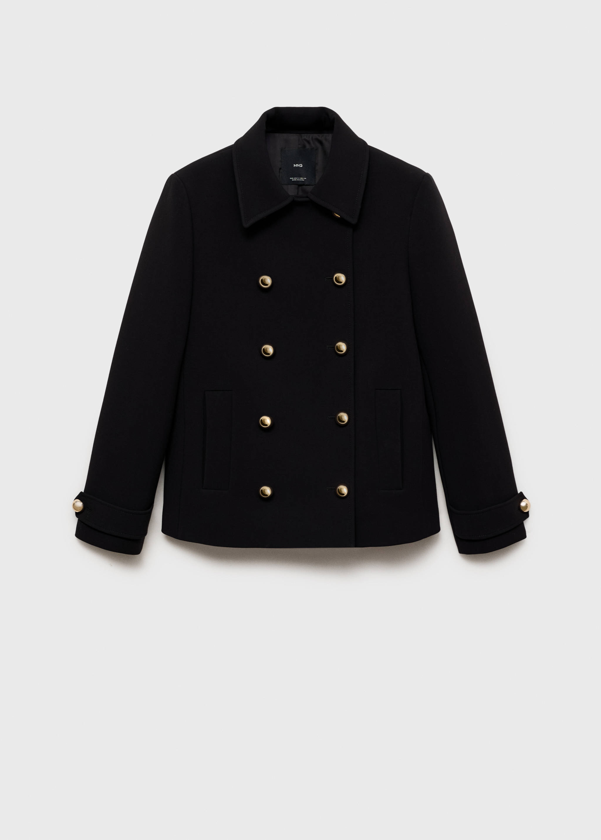 Double-breasted jacket with lapels - Women | MANGO OUTLET USA