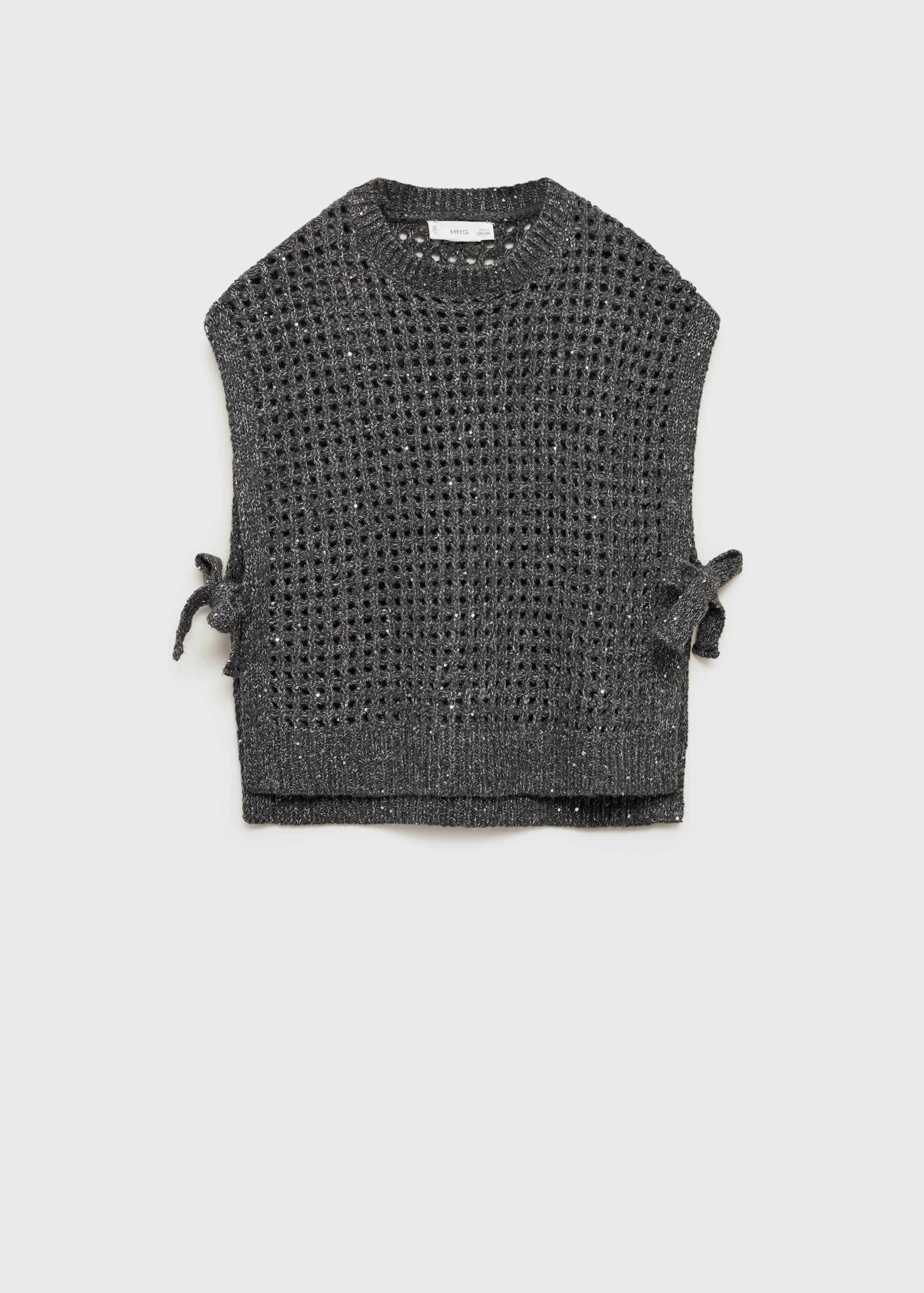 Lochstrickpullunder aus Lurex - Artikel ohne Model