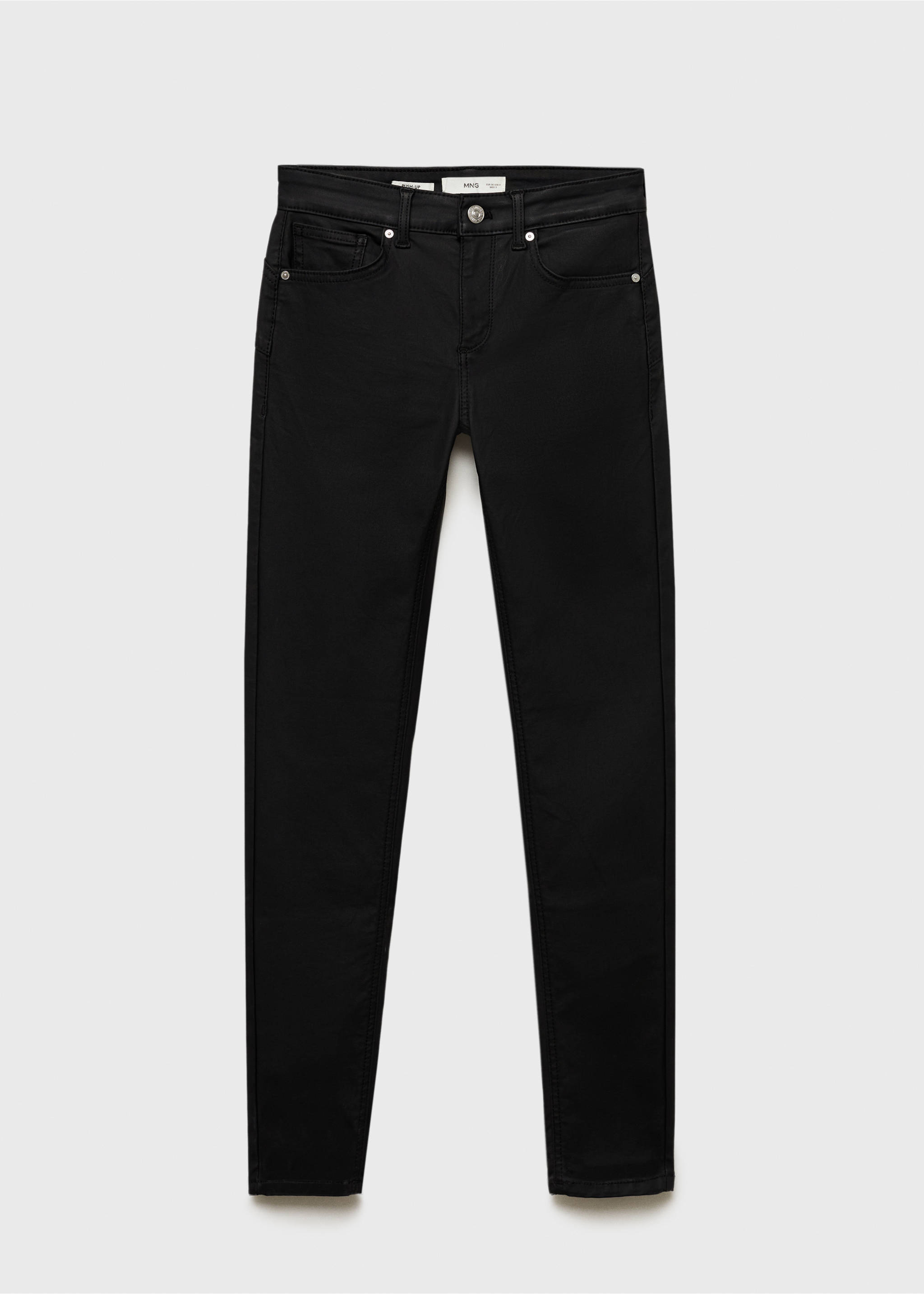 Jeans Pushup skinny encerados - Artículo sin modelo, Negro. Ref: 87070443-00.