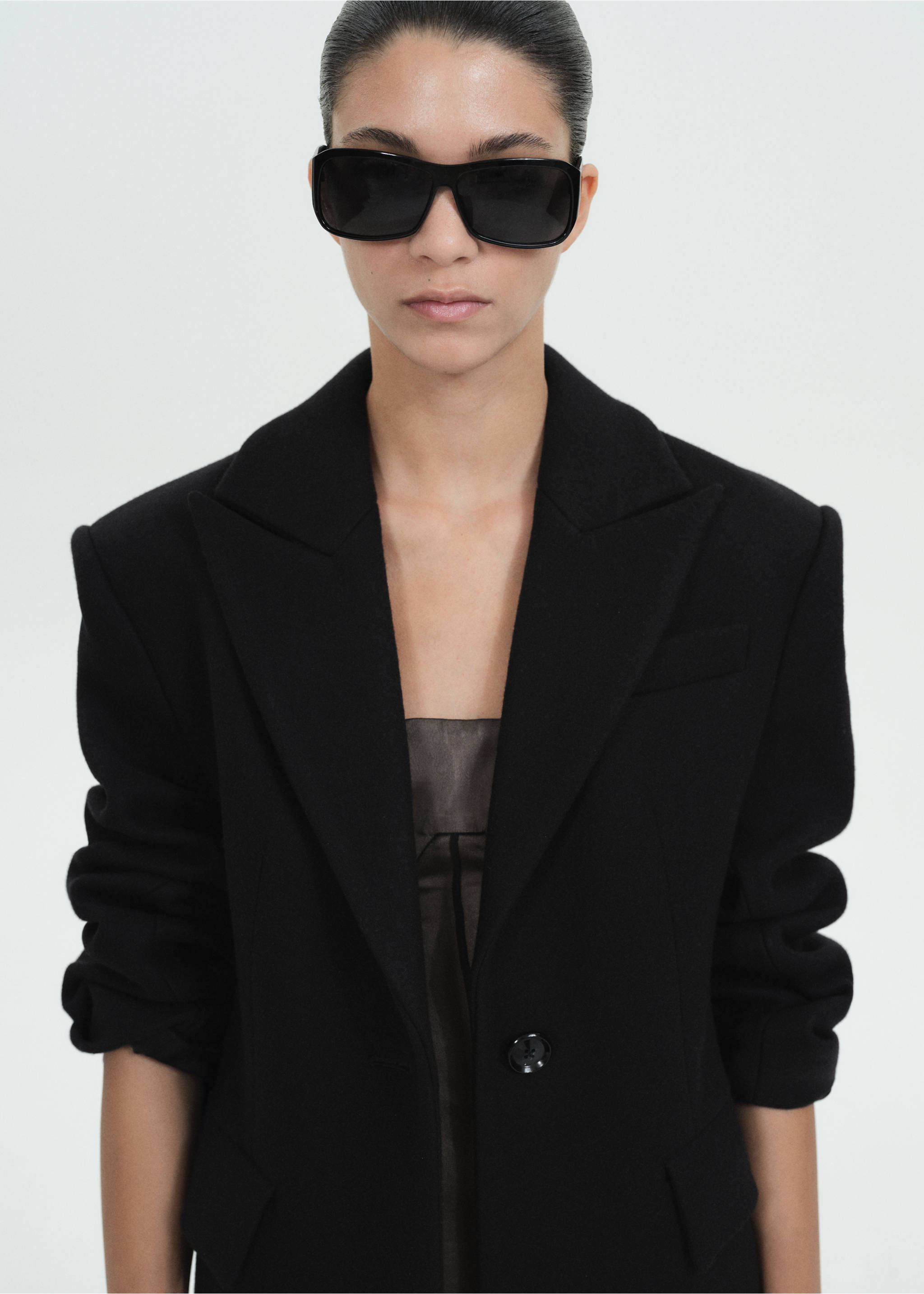 Gafas de sol montura maxi - Plano general, Negro. Ref: 87070444-00.