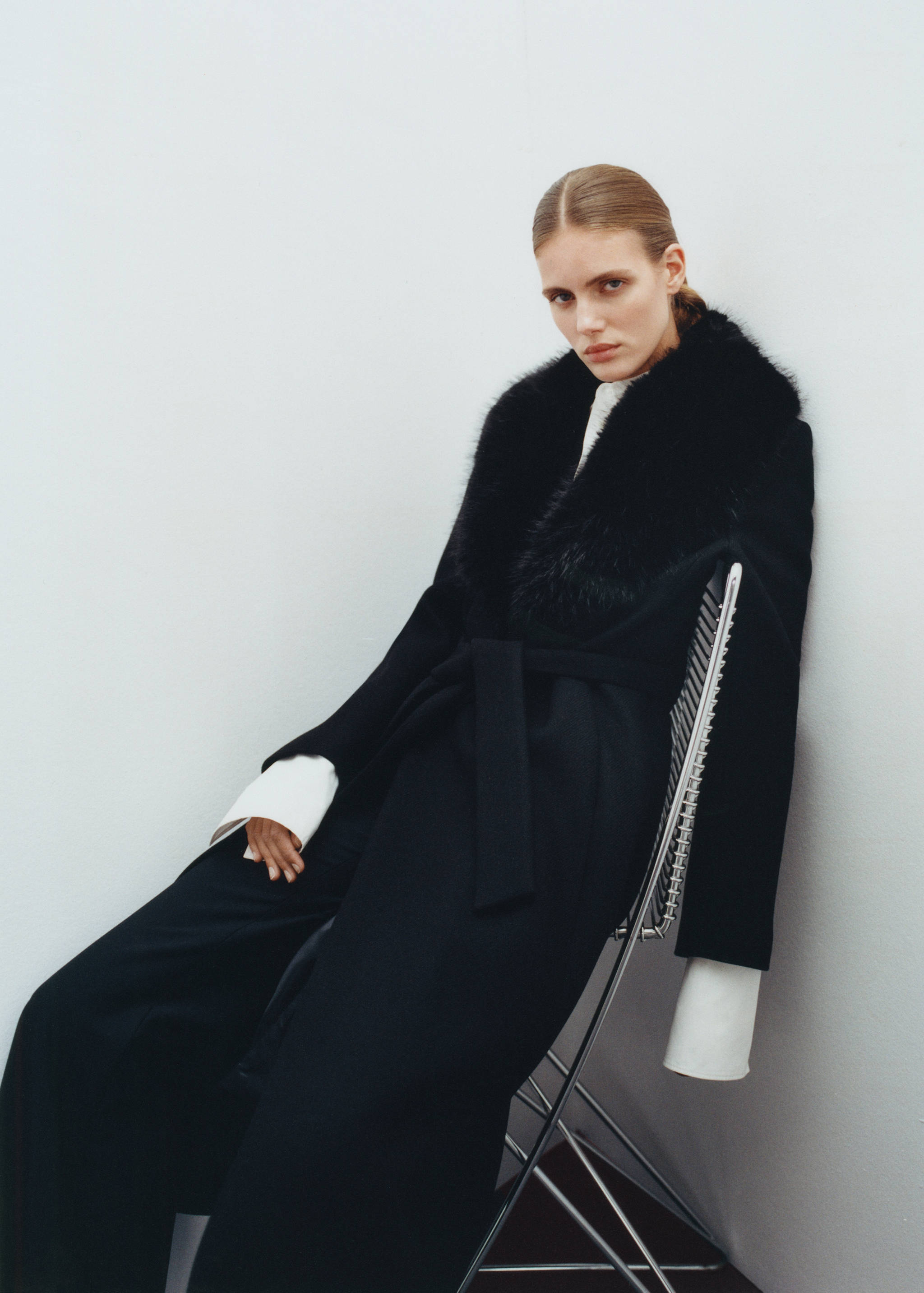 Abrigo lana Manteco cuello pelo desmontable - Detalle del artículo 9