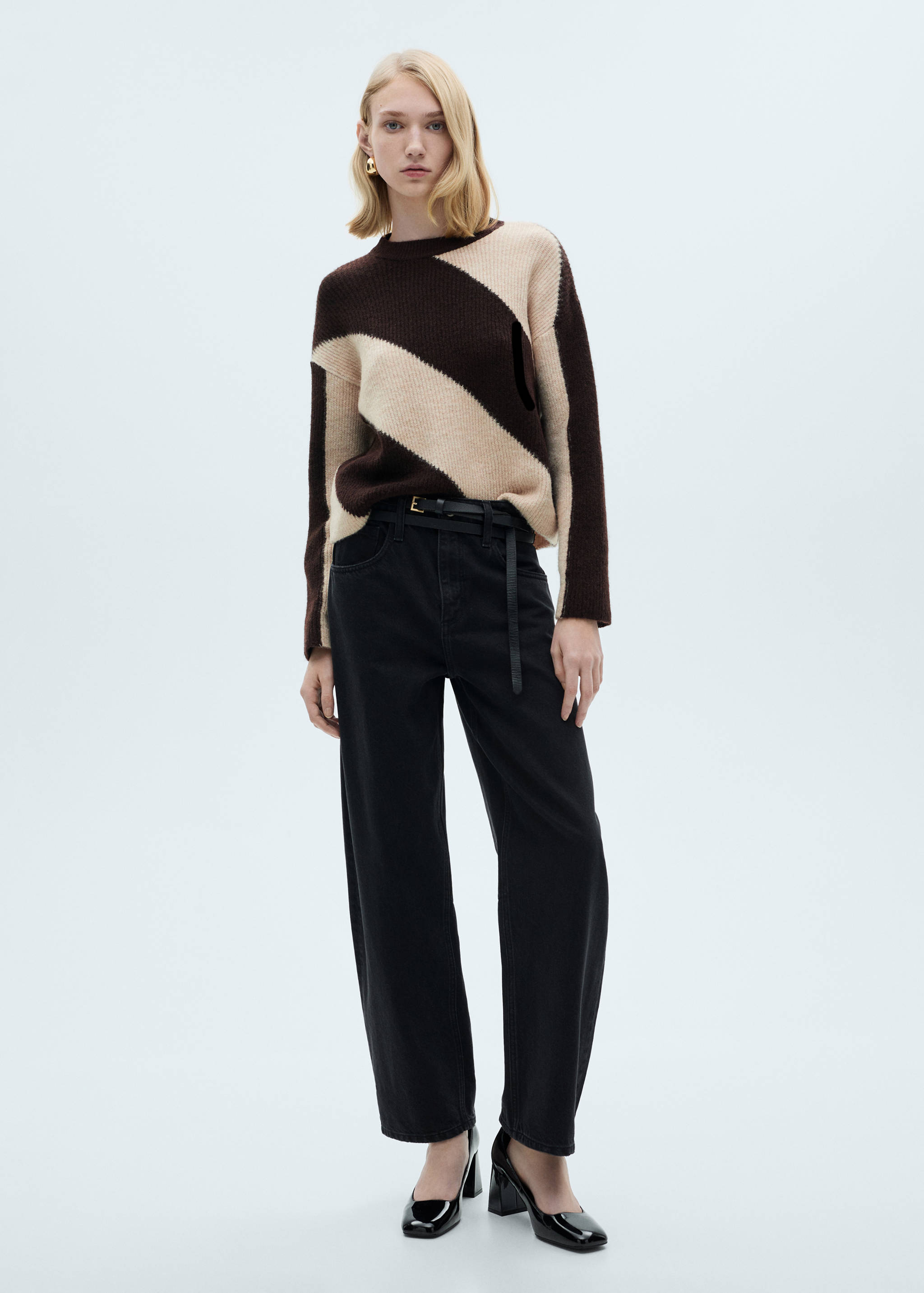 Knit striped sweater - General plane