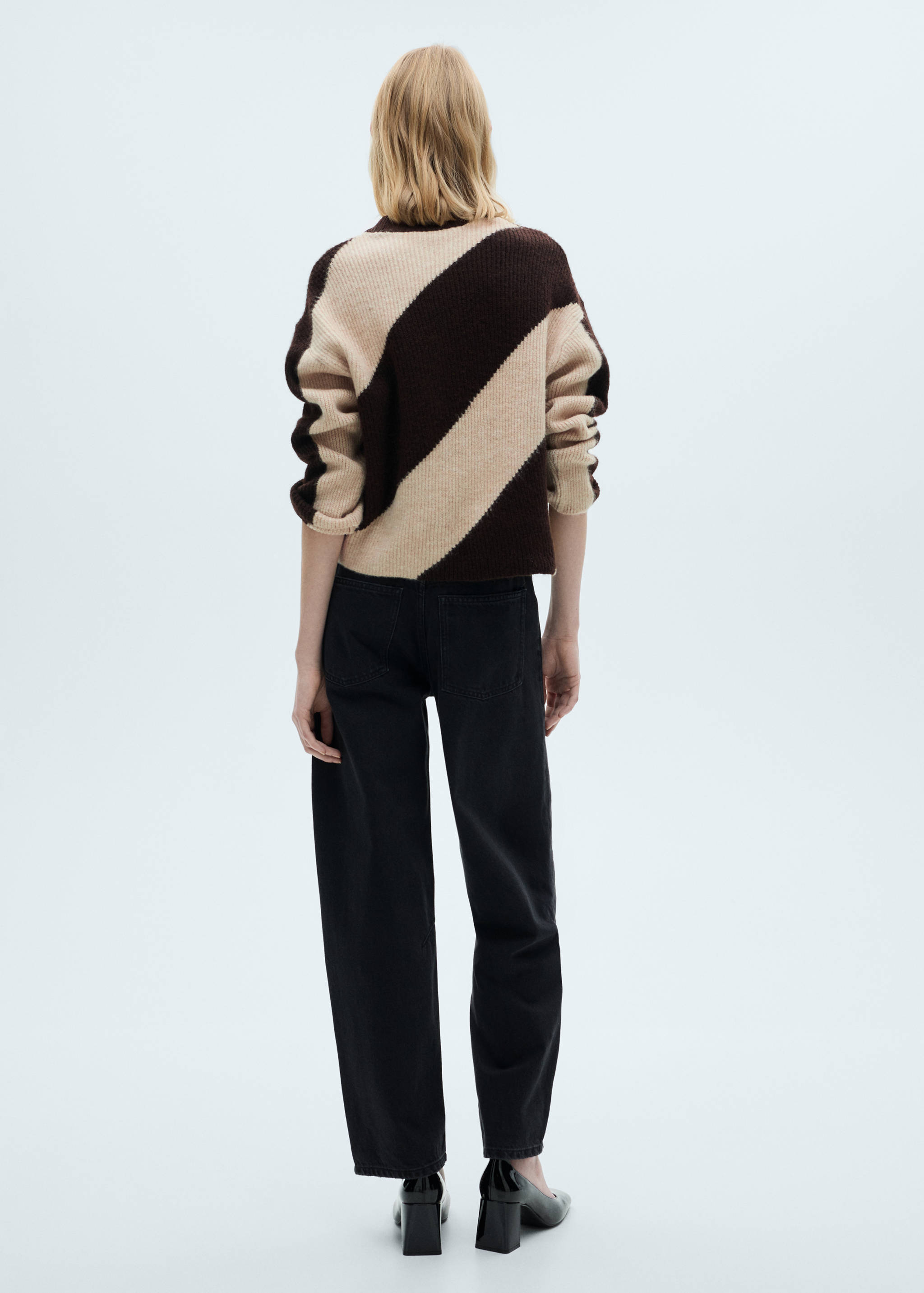 Knit striped sweater - Reverse of the article