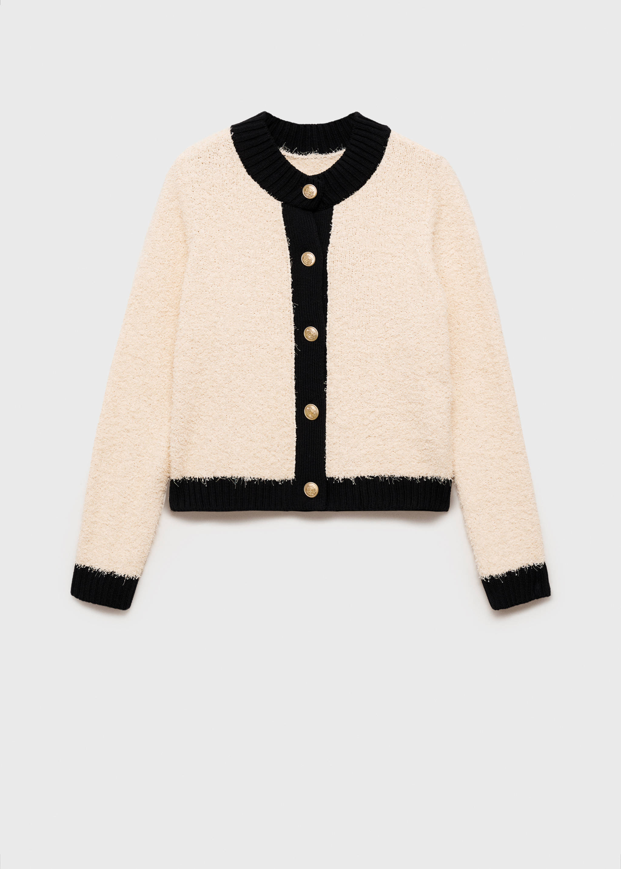 Contrasted buttons jacket - Article without model