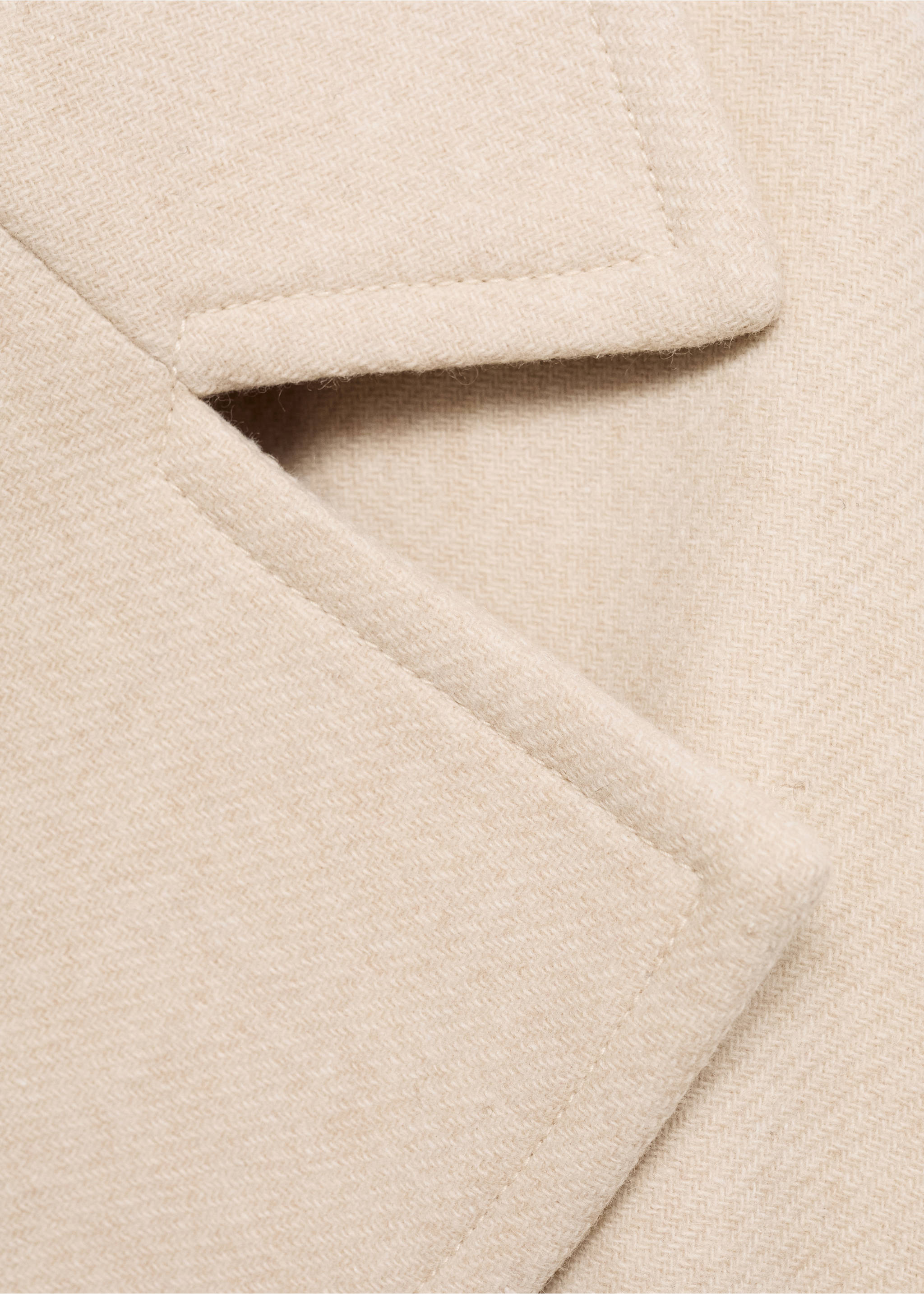 Manteco wool coat with oversized lapels - Details of the article 8, Light/Pastel Grey. Ref: 87070453-00.