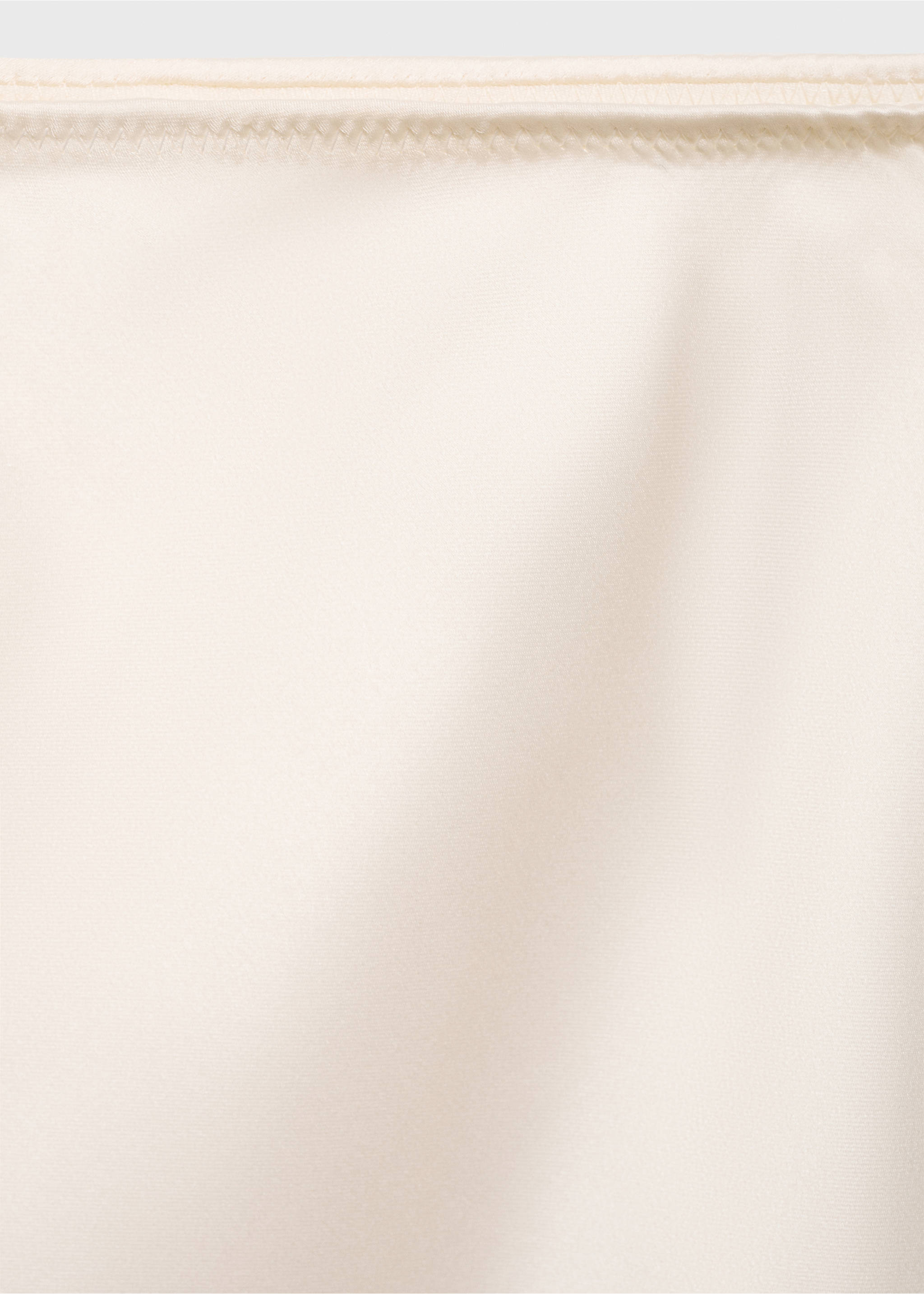 Jupe midi satinée - Détail de l'article 8, Écru. Ref: 87070455-00.
