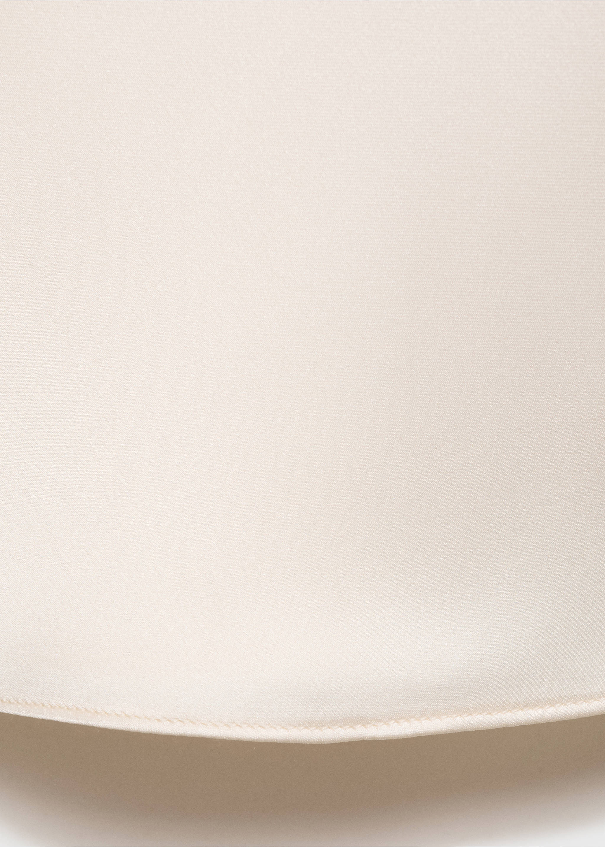 Jupe midi satinée - Détail de l'article 0, Écru. Ref: 87070455-00.