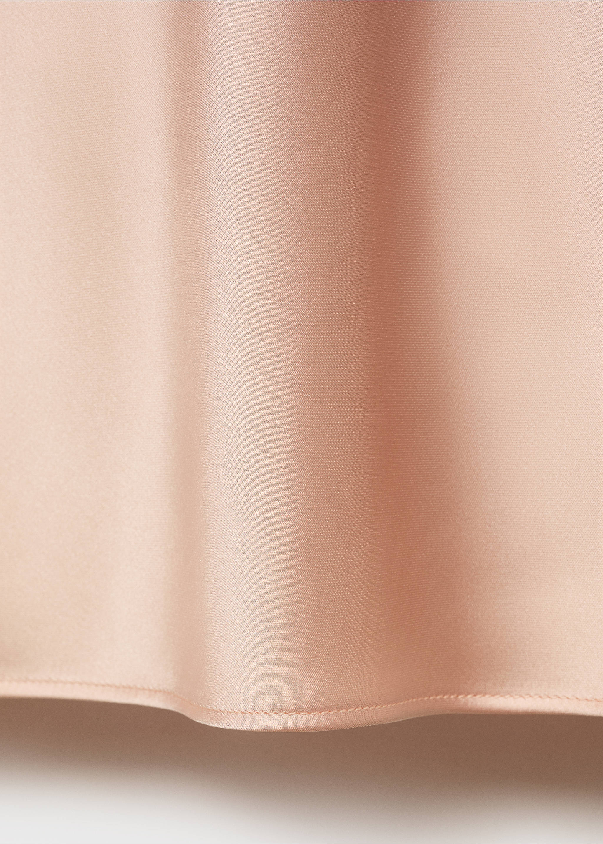 Midi satin skirt - Details of the article 0, Salmon. Ref: 87070455-00.