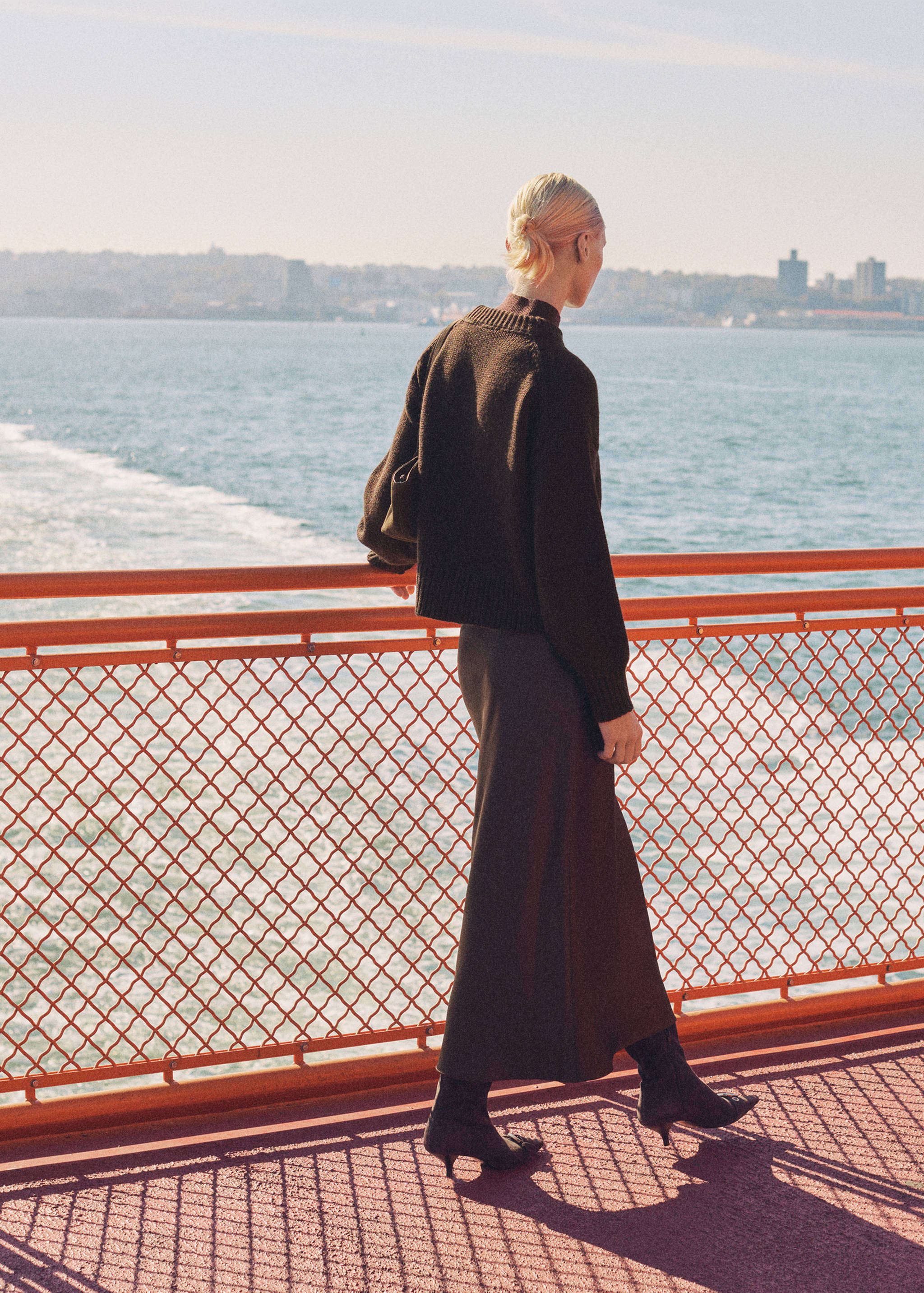 Midi satin skirt - Details of the article 6