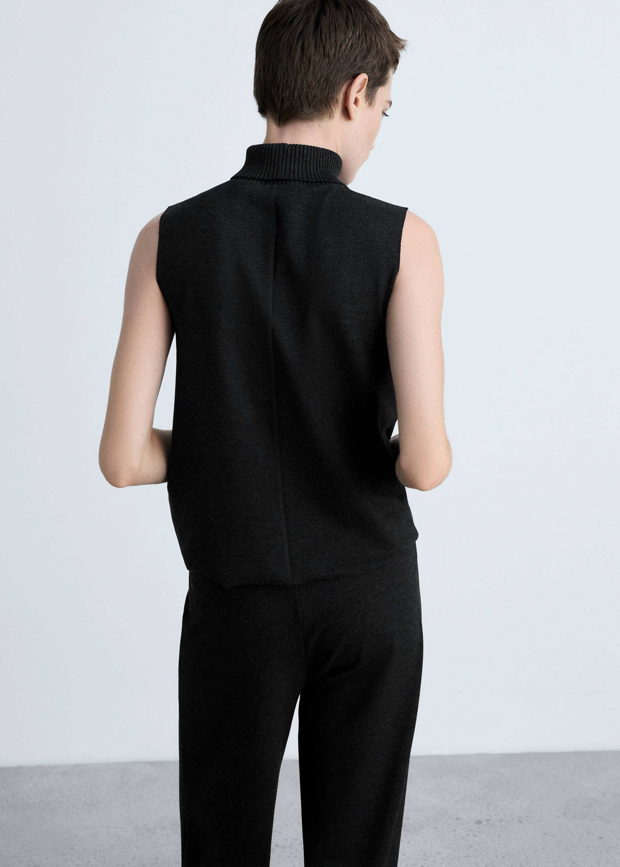 Top maille col montant - Verso de l’article