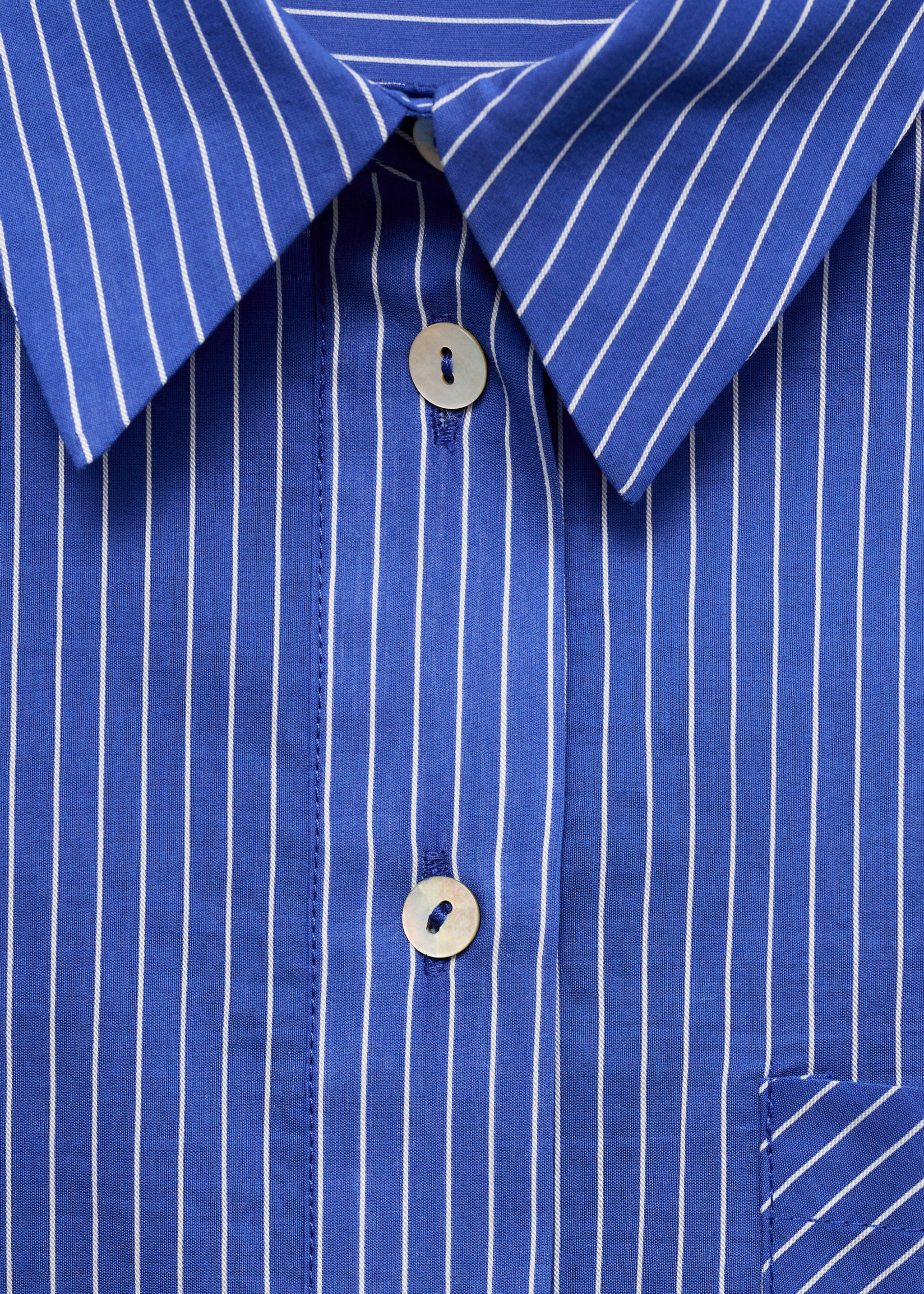 Camisa mezcla algodón rayas - Detalle del artículo 8