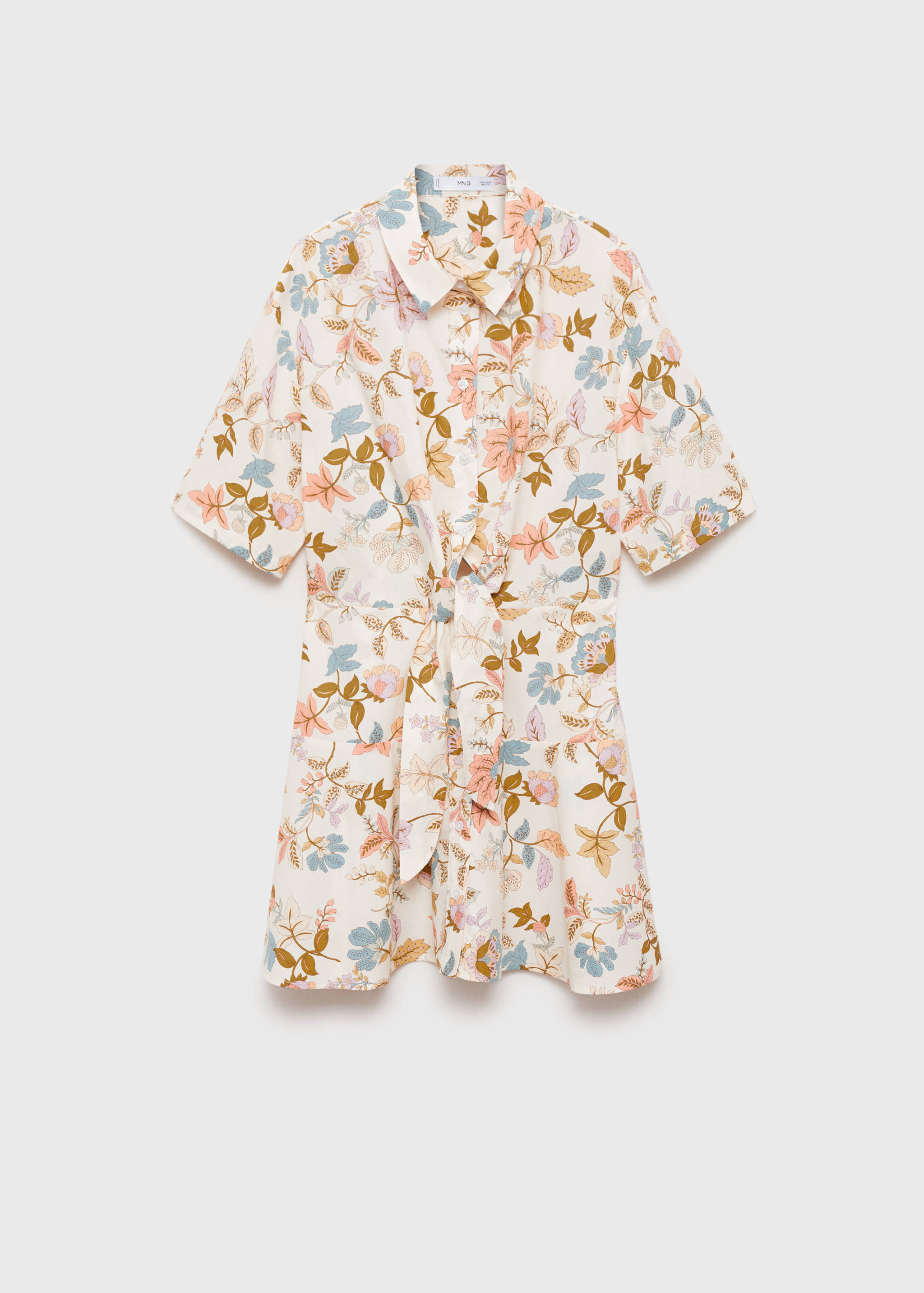 Vestido nudo estampado floral - Artículo sin modelo