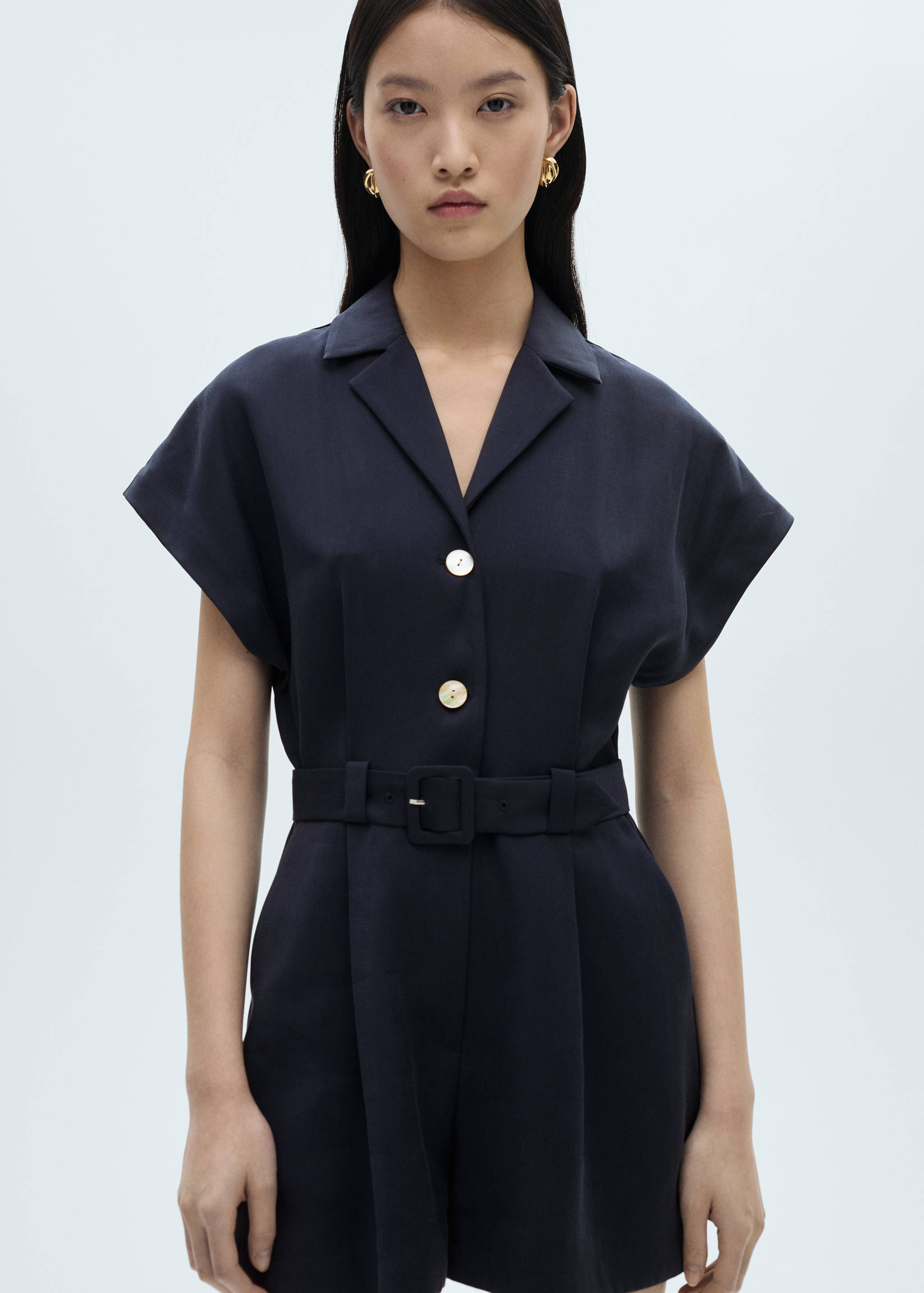 Salopetă scurtă cu cordon - Plan mediu