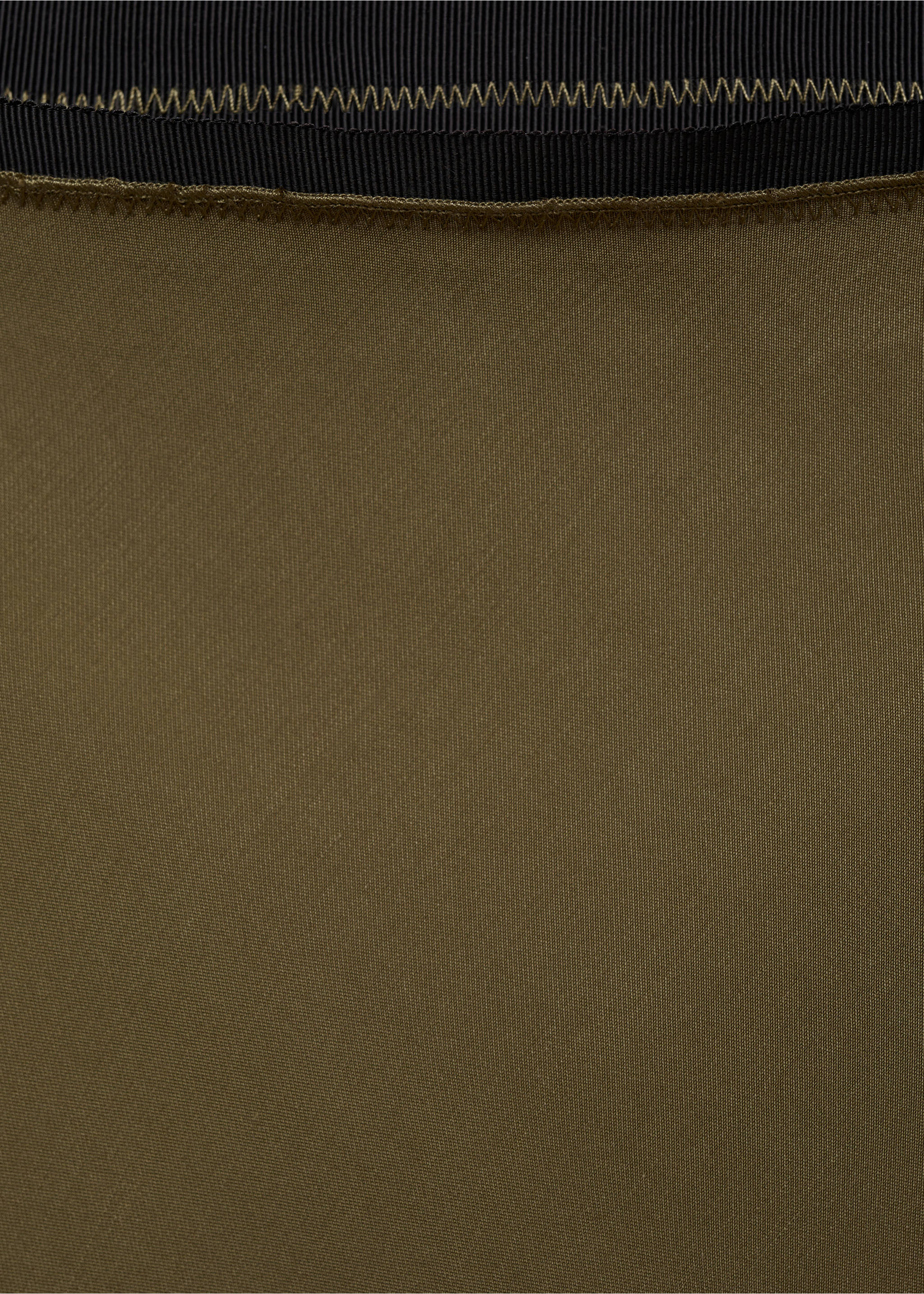 Midi satin skirt - Details of the article 8, Khaki. Ref: 87070591-00.