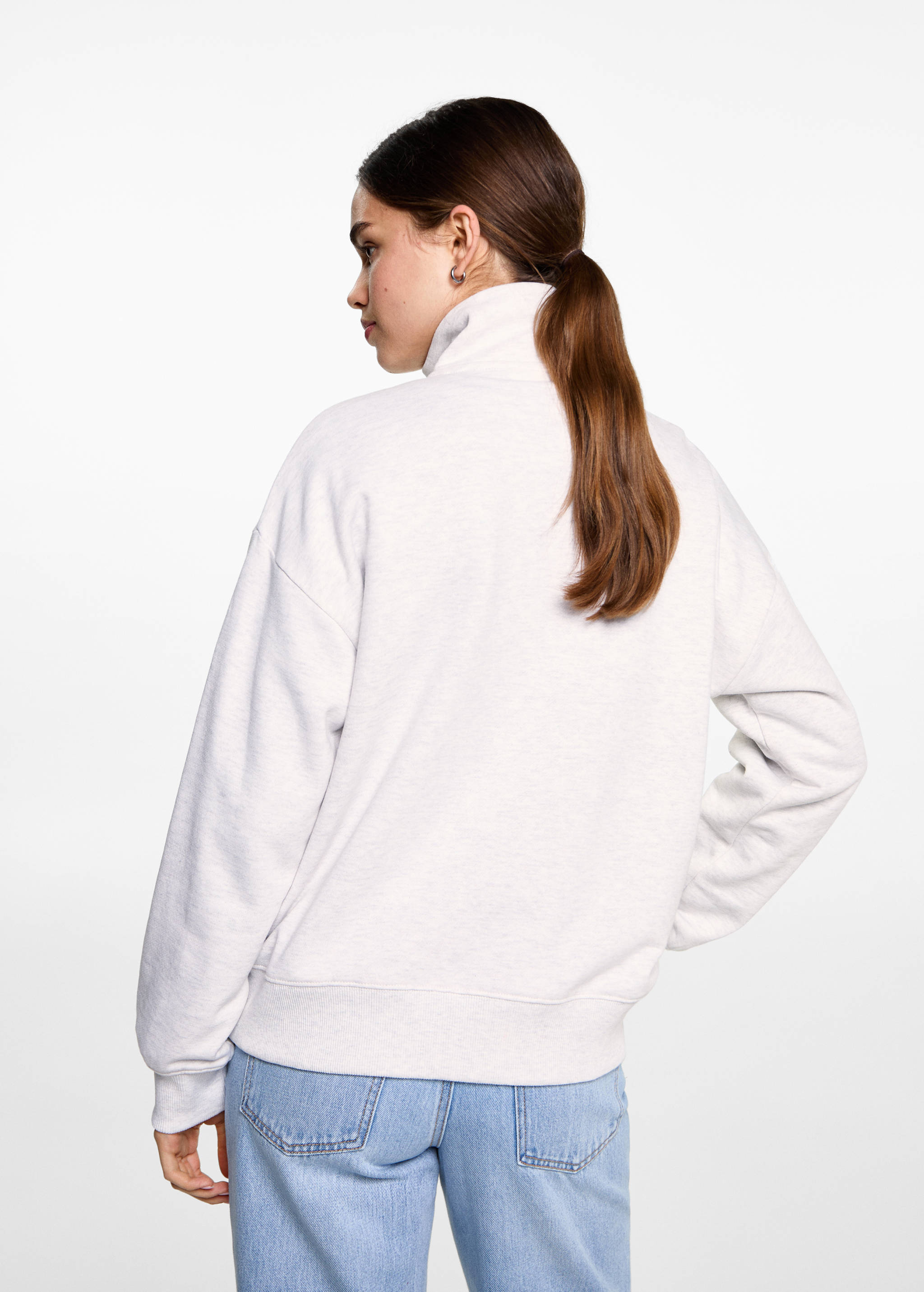 Message zip hood sweatshirt - Reverse of the article