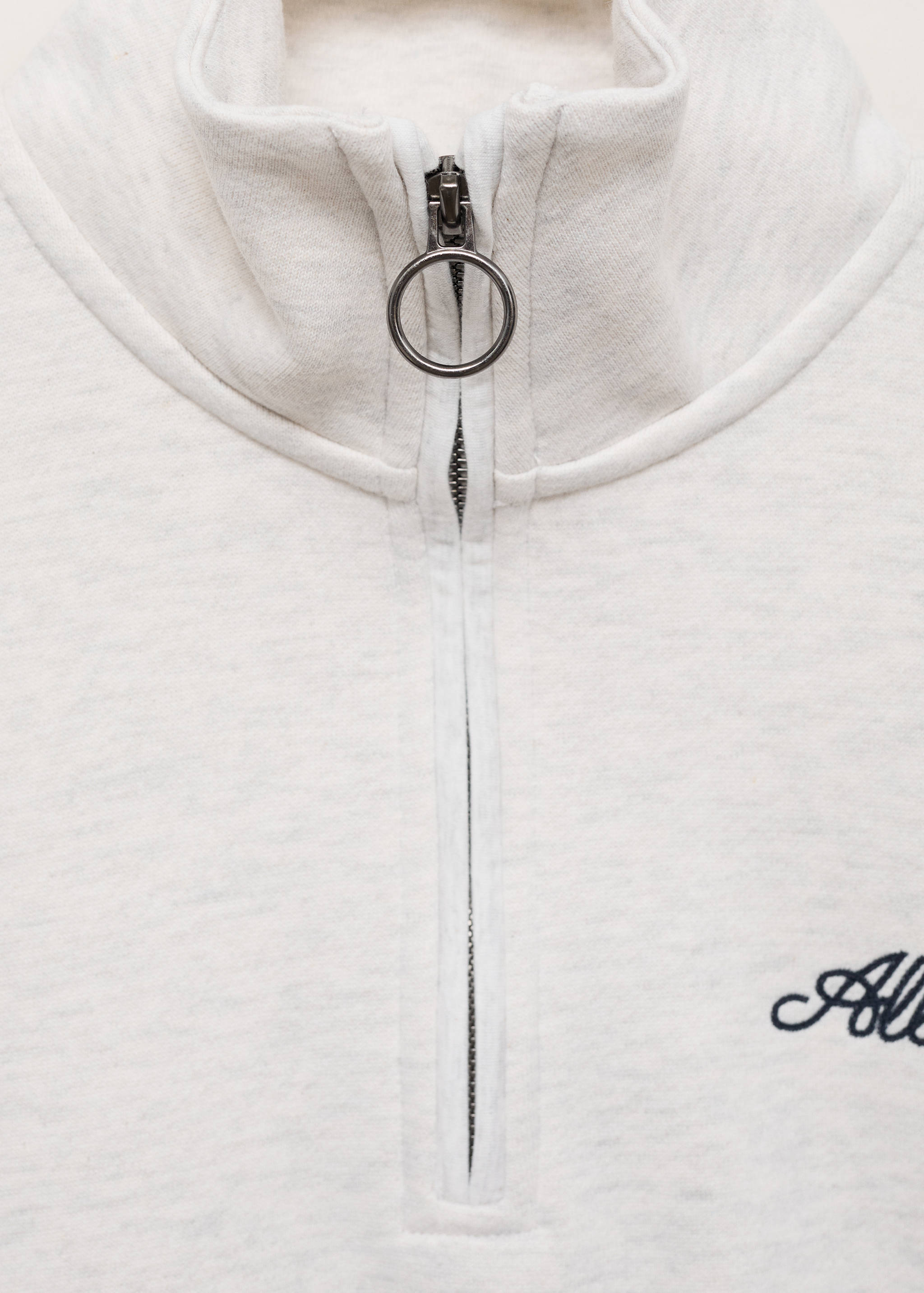 Message zip hood sweatshirt - Details of the article 0