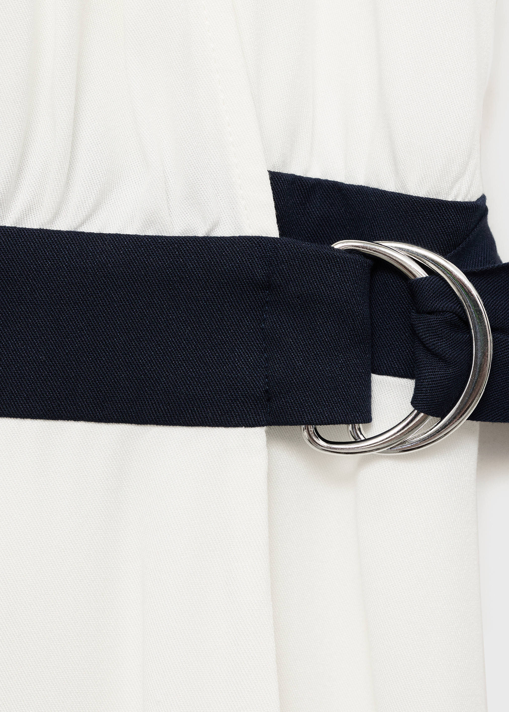 Contrast belt dress - Details of the article 8