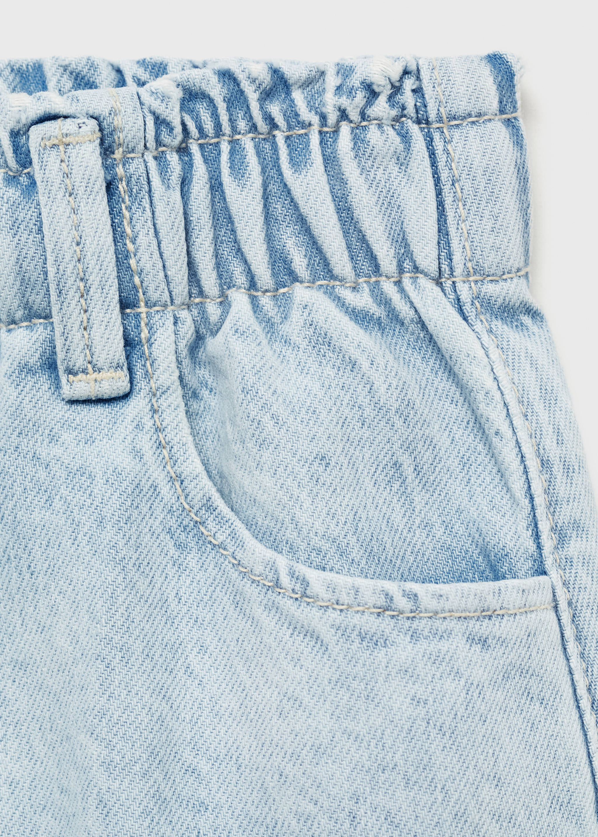 Short denim skirt - Details of the article 0