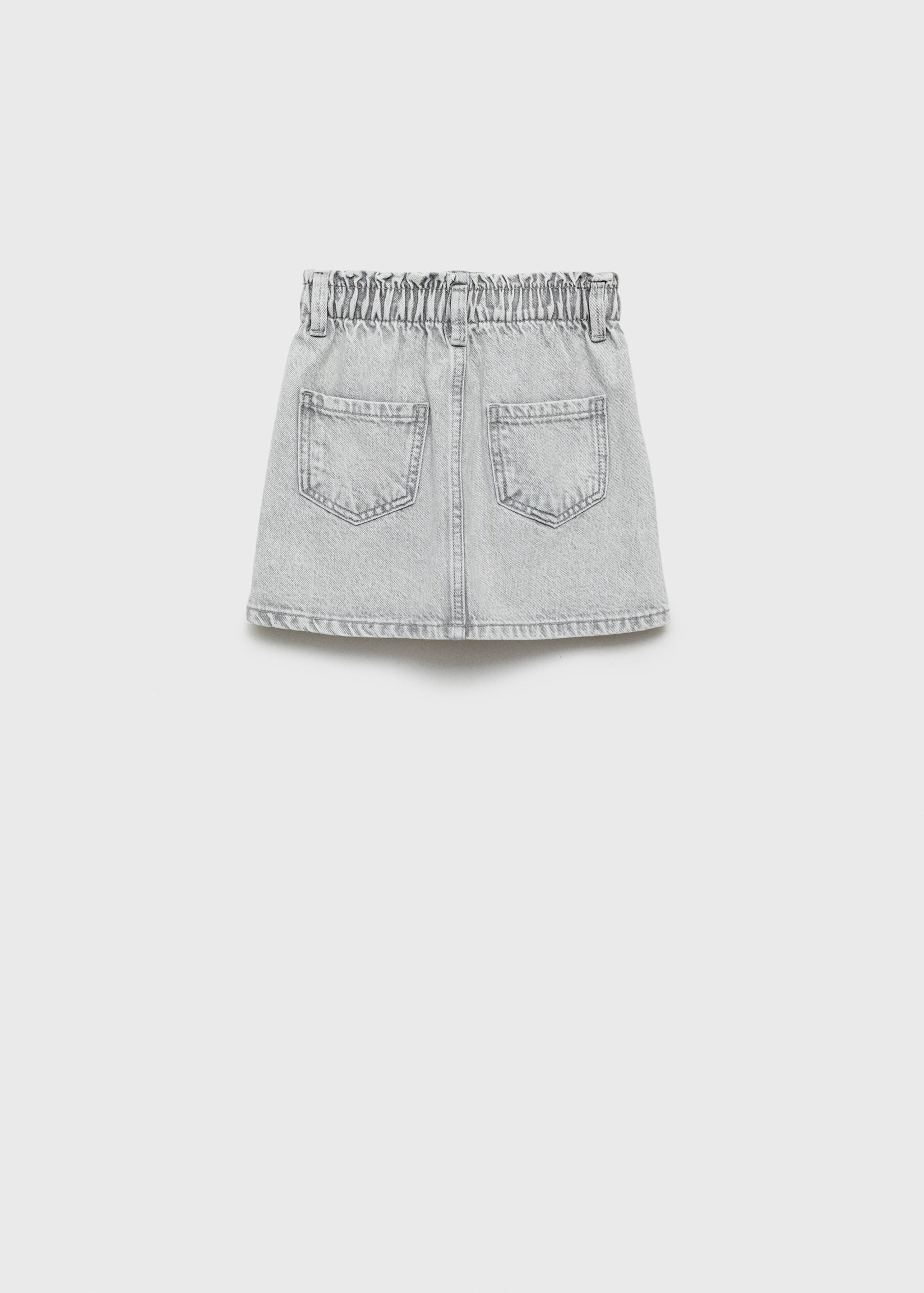 Short denim skirt - Reverse of the article
