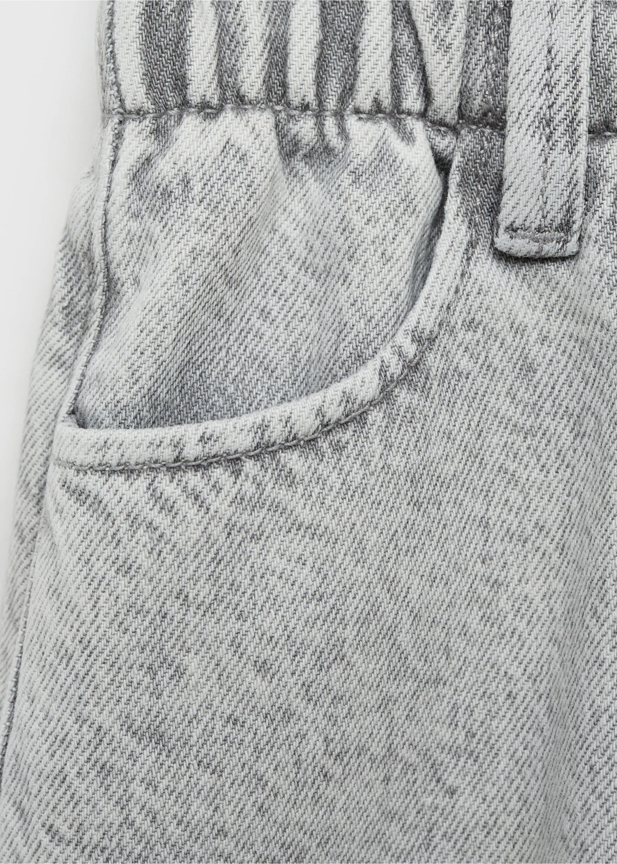 Falda corta denim - Detalle del artículo 0, Gris. Ref: 87070601-00.