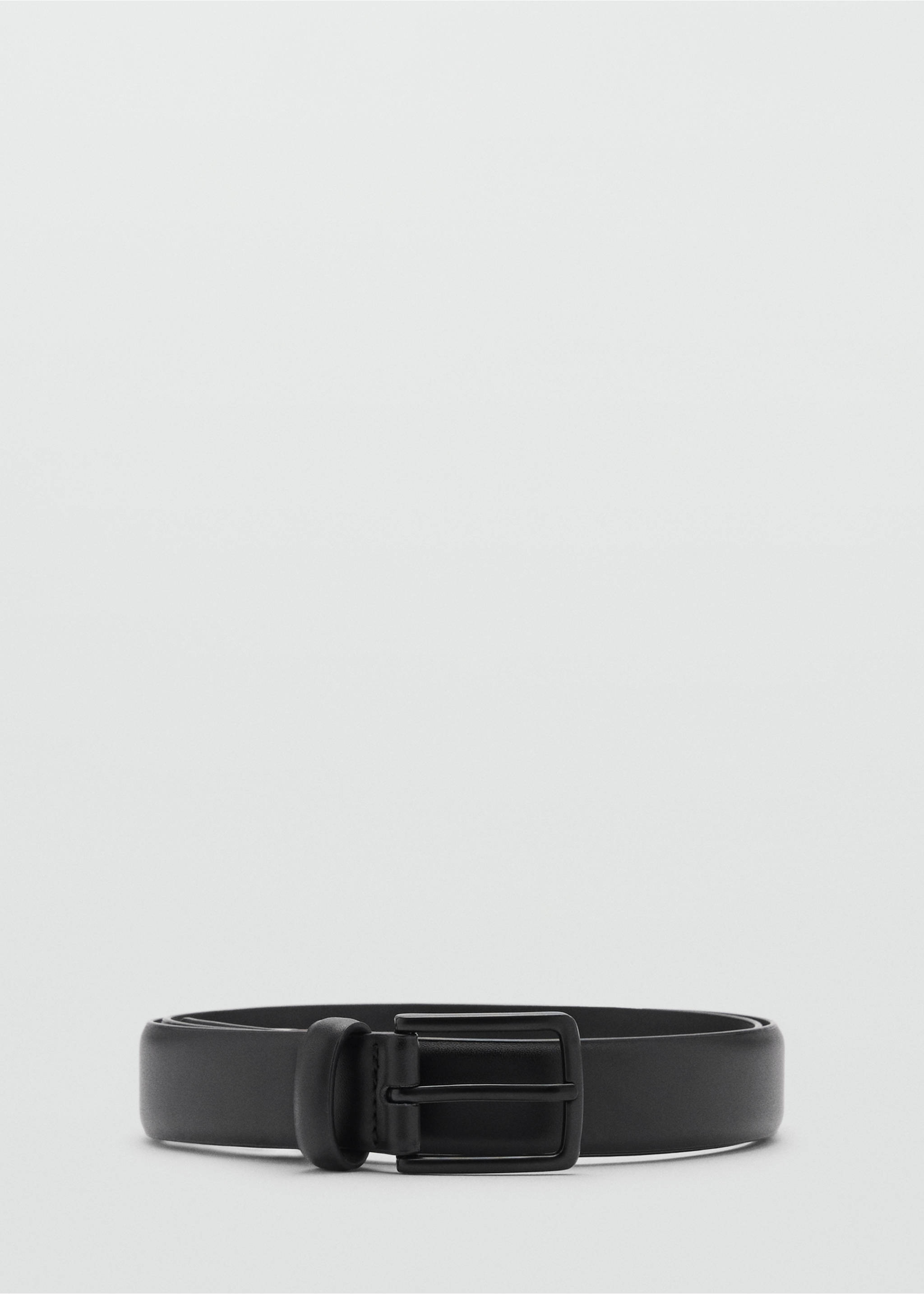 Nappa leather belt - Article without model, Black. Ref: 87070602-00.