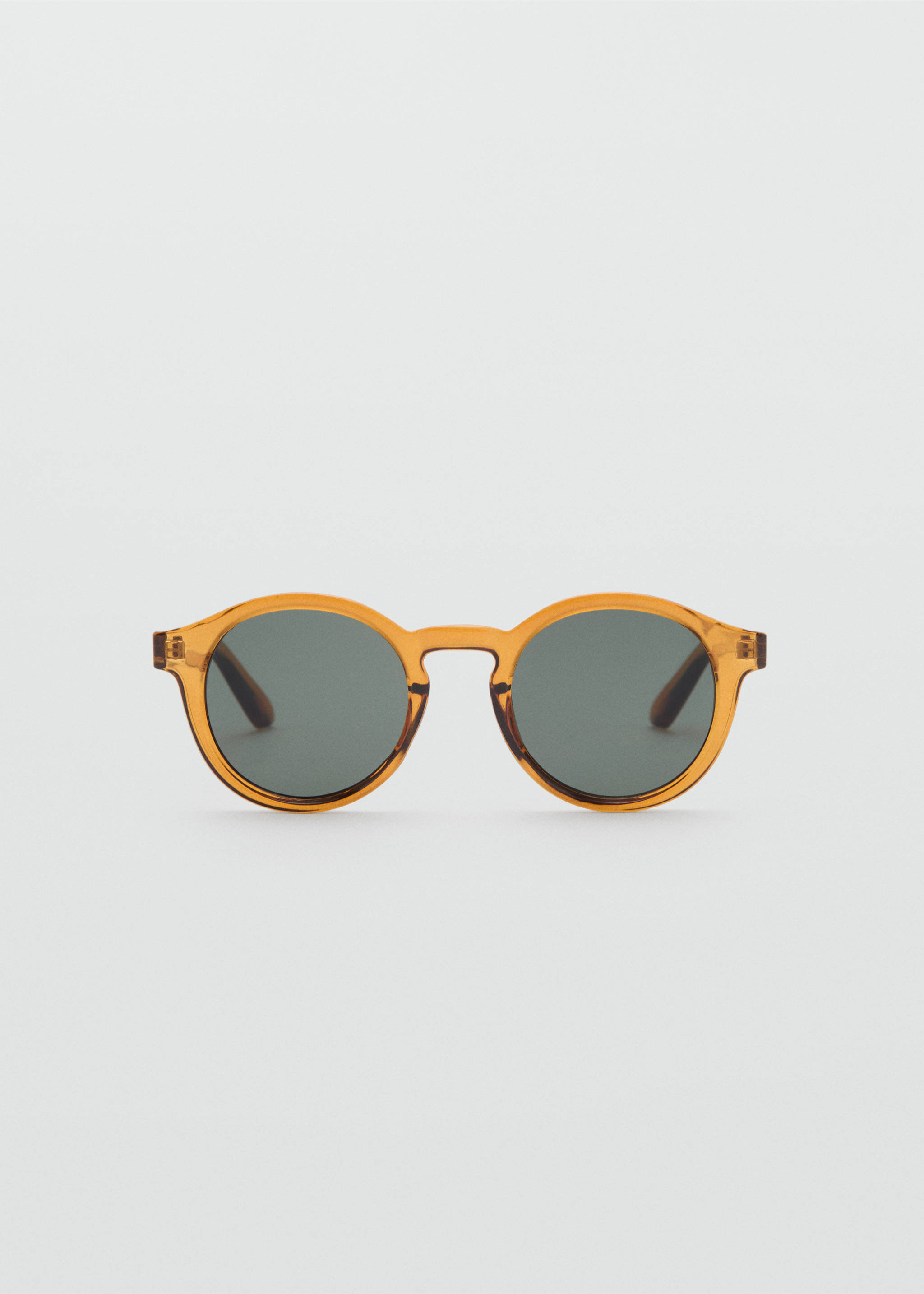 Sonnenbrille mit rundem Gestell - Artikel ohne Model, Okker. Ref: 87070605-00.