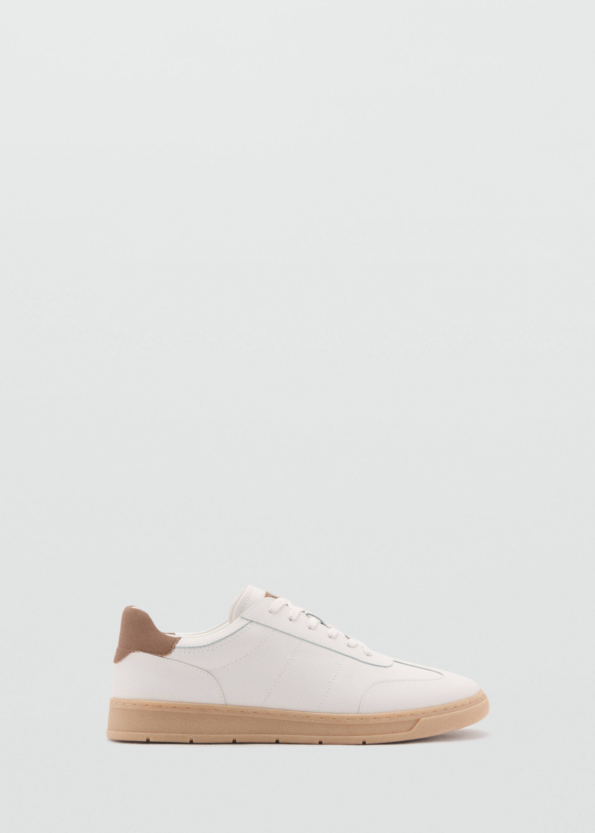 Ledersneakers mit Kontrasteinsatz - Artikel ohne Model
