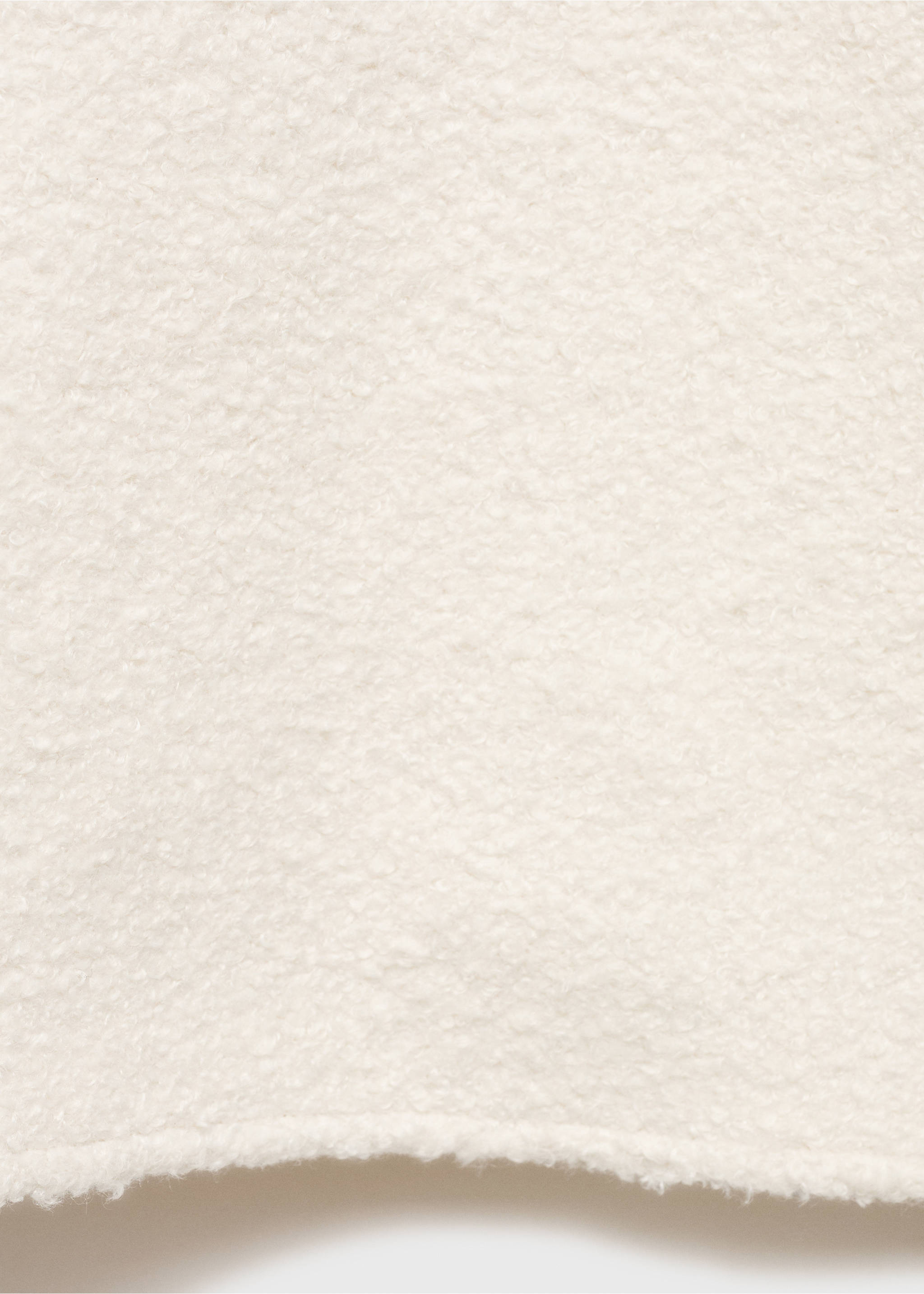 Jupe midi tissu bouclette - Détail de l'article 8, Écru. Ref: 87070611-00.