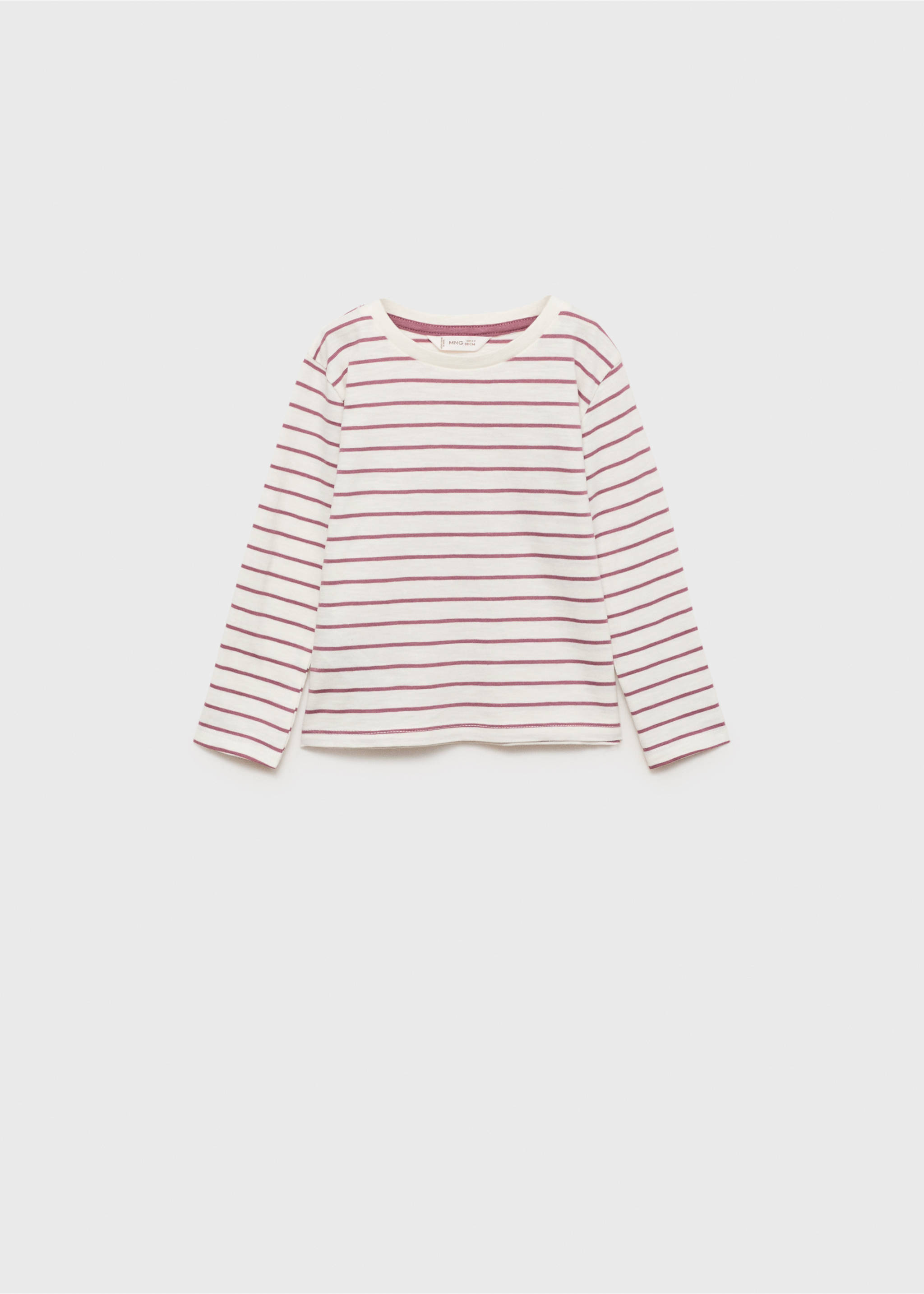 Striped cotton T-shirt - Article without model, Off White. Ref: 87070612-00.