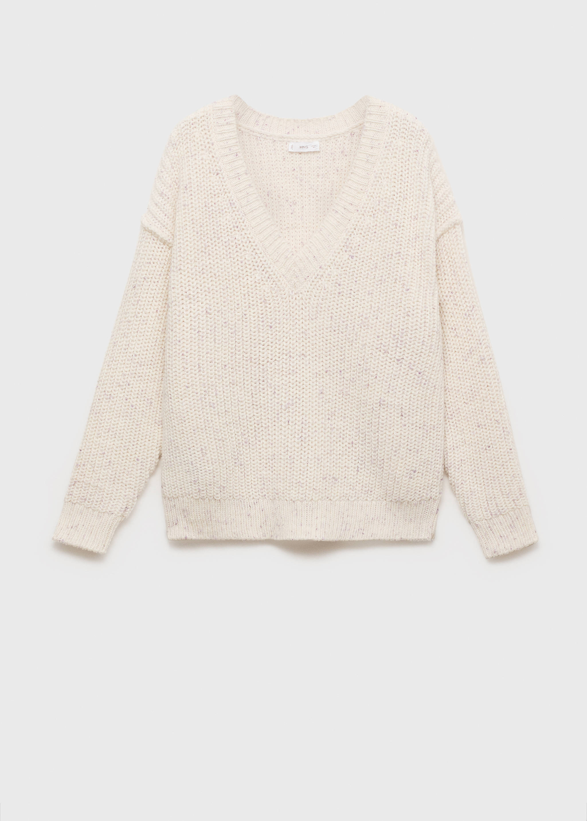 Sweter oversize z dekoltem w serek - Artykuł bez modela/modelki