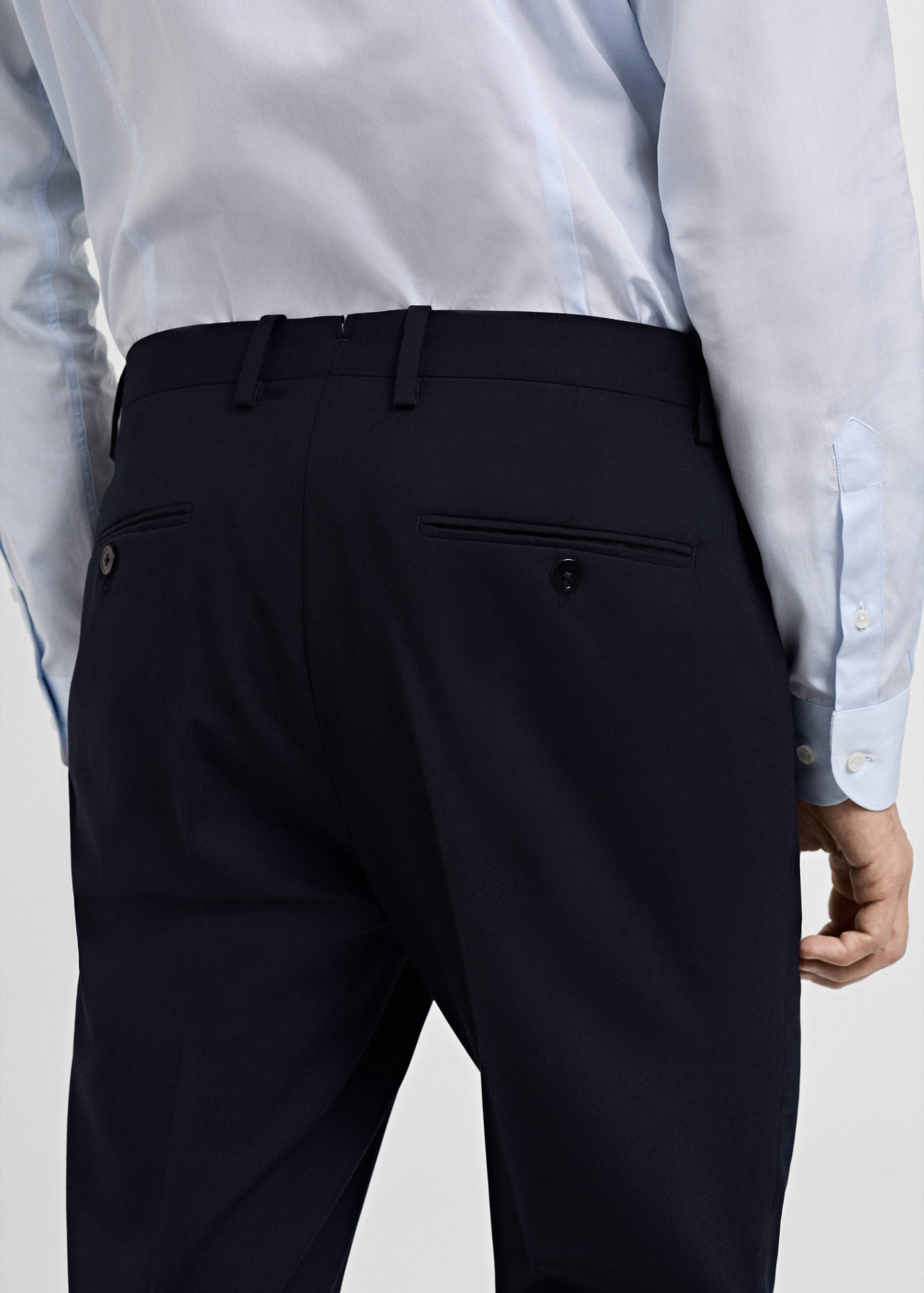 Turin 100% wool suit trousers - Details of the article 6